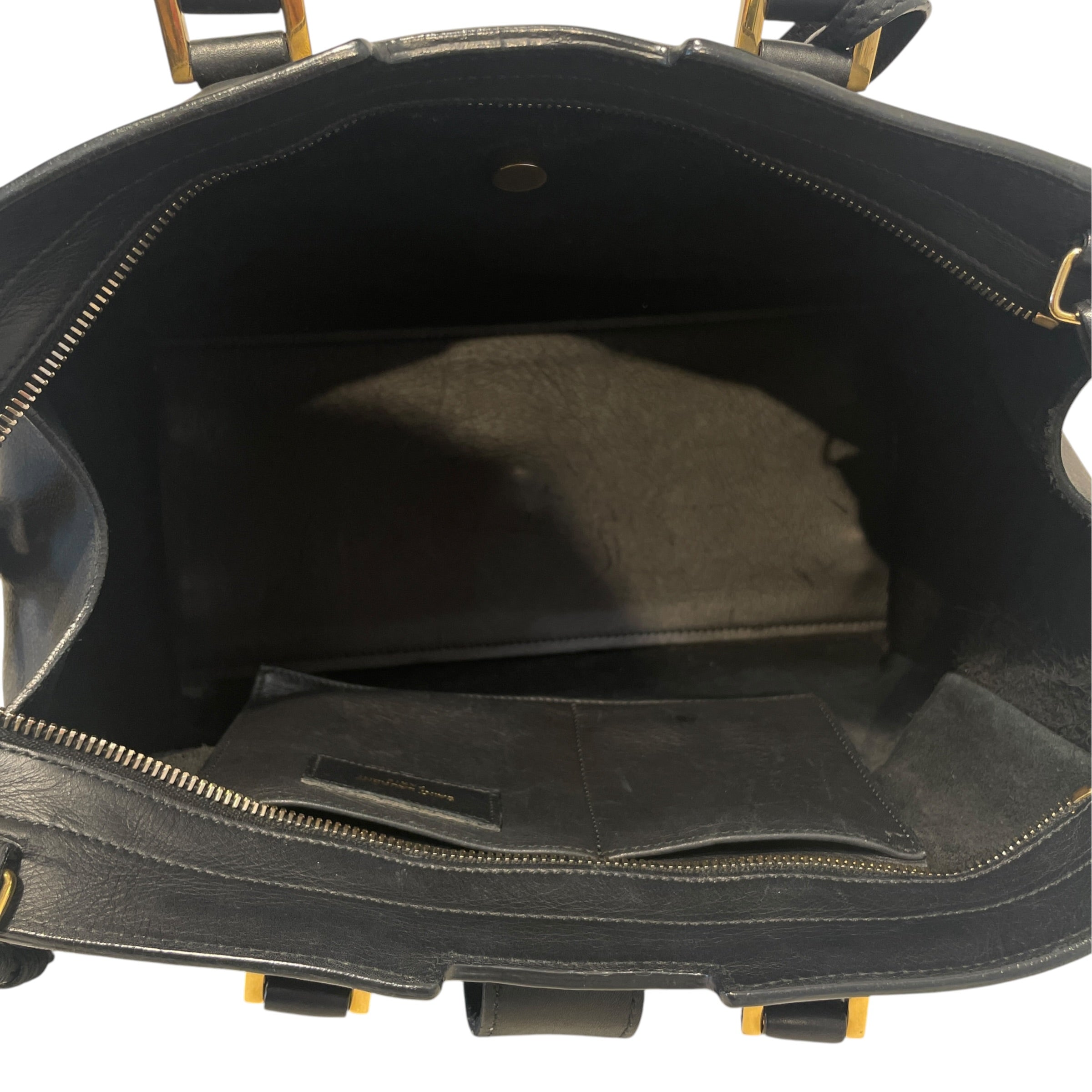 SAINT LAURENT/Hand Bag/Leather/BLK/Y Line 2 way shoulder bag view 4