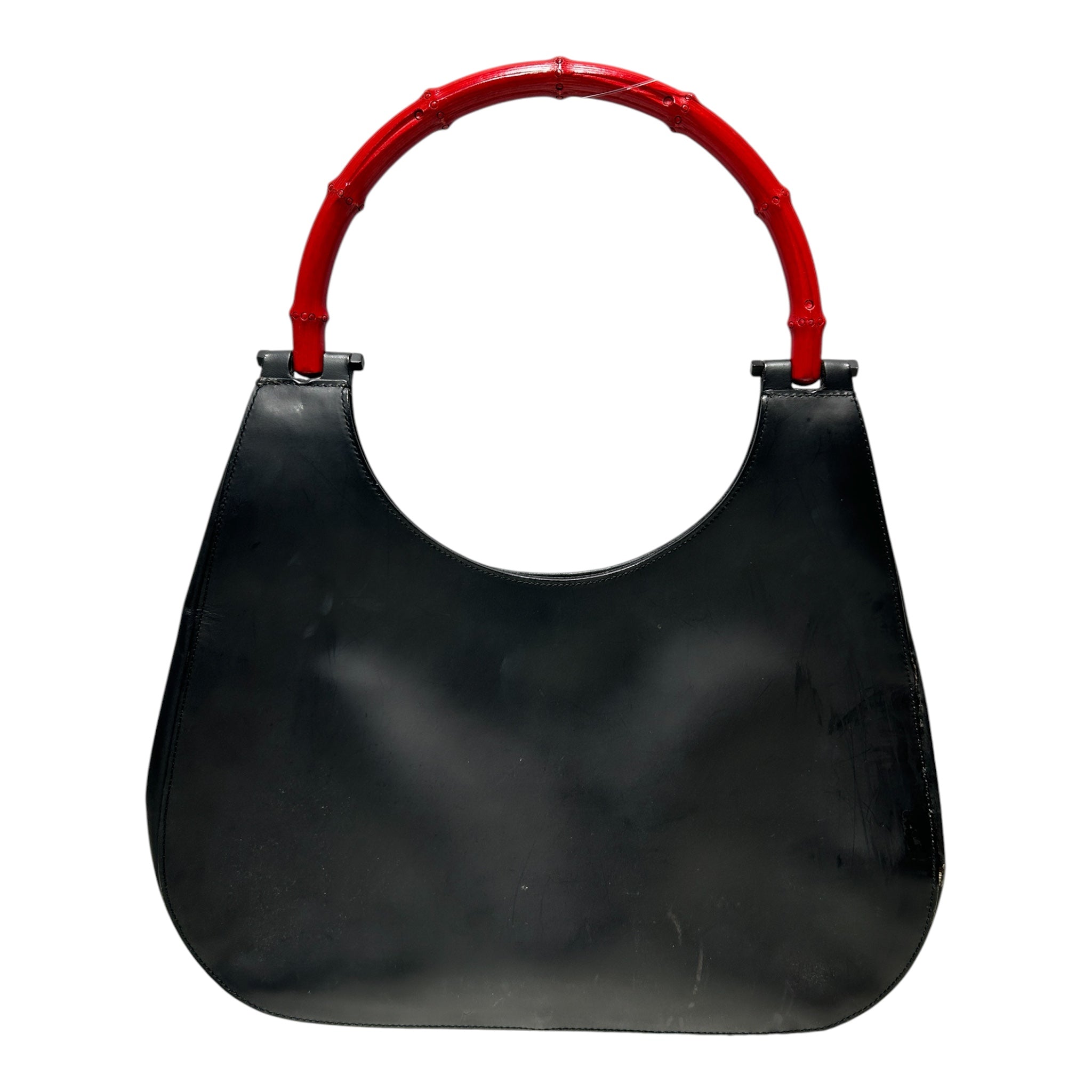 GUCCI/Hand Bag/Leather/BLK/X9VMT6M/RED BAMBOO HANDLE view 2