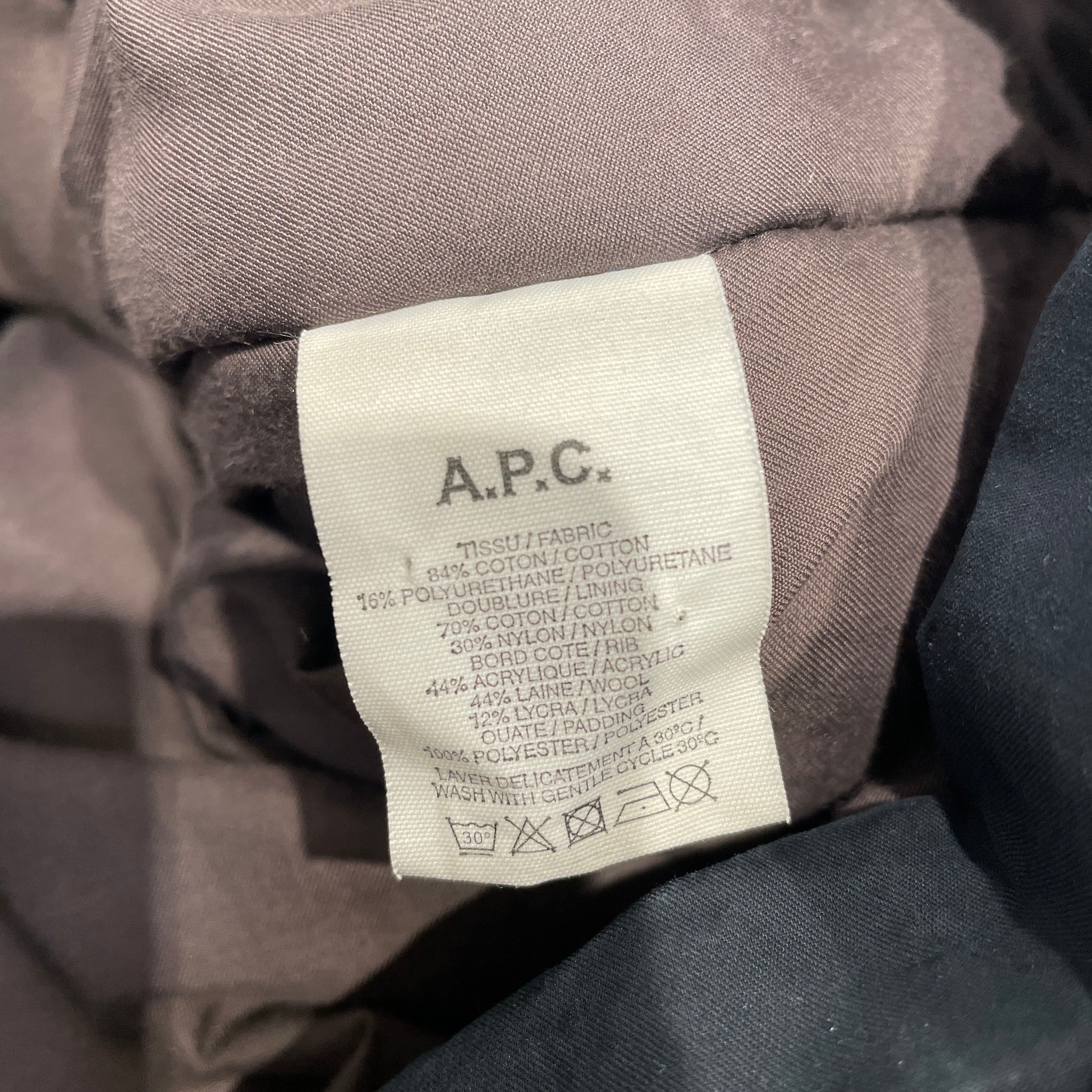 A.P.C./Jacket/L/Cotton/BLK/water resistant zip hooded jkt view 4