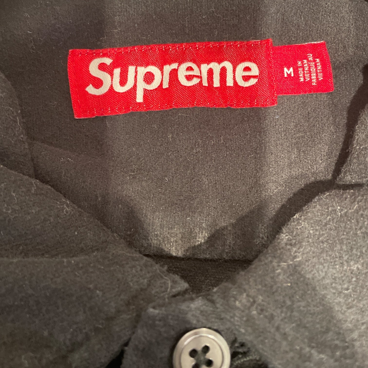 Supreme/Polo Shirt/M/Cotton/BLK/Flannel Pajama Button Shirt view 3