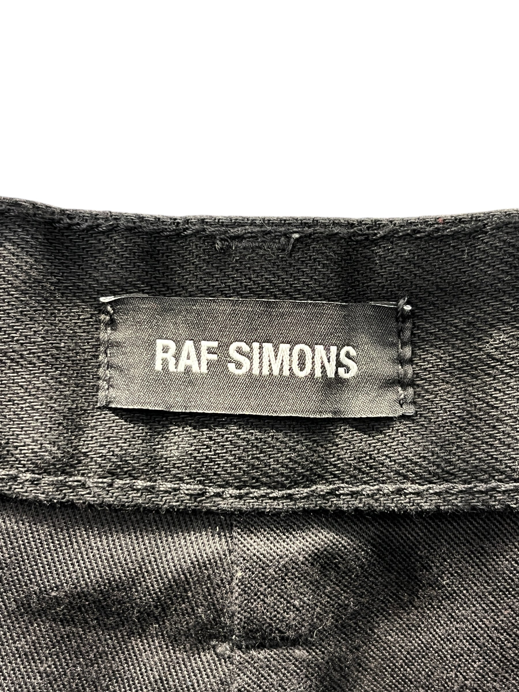RAF SIMONS/Pants/32/Denim/BLK/OUT-OF-PRINT DAMAGED PANTS view 3