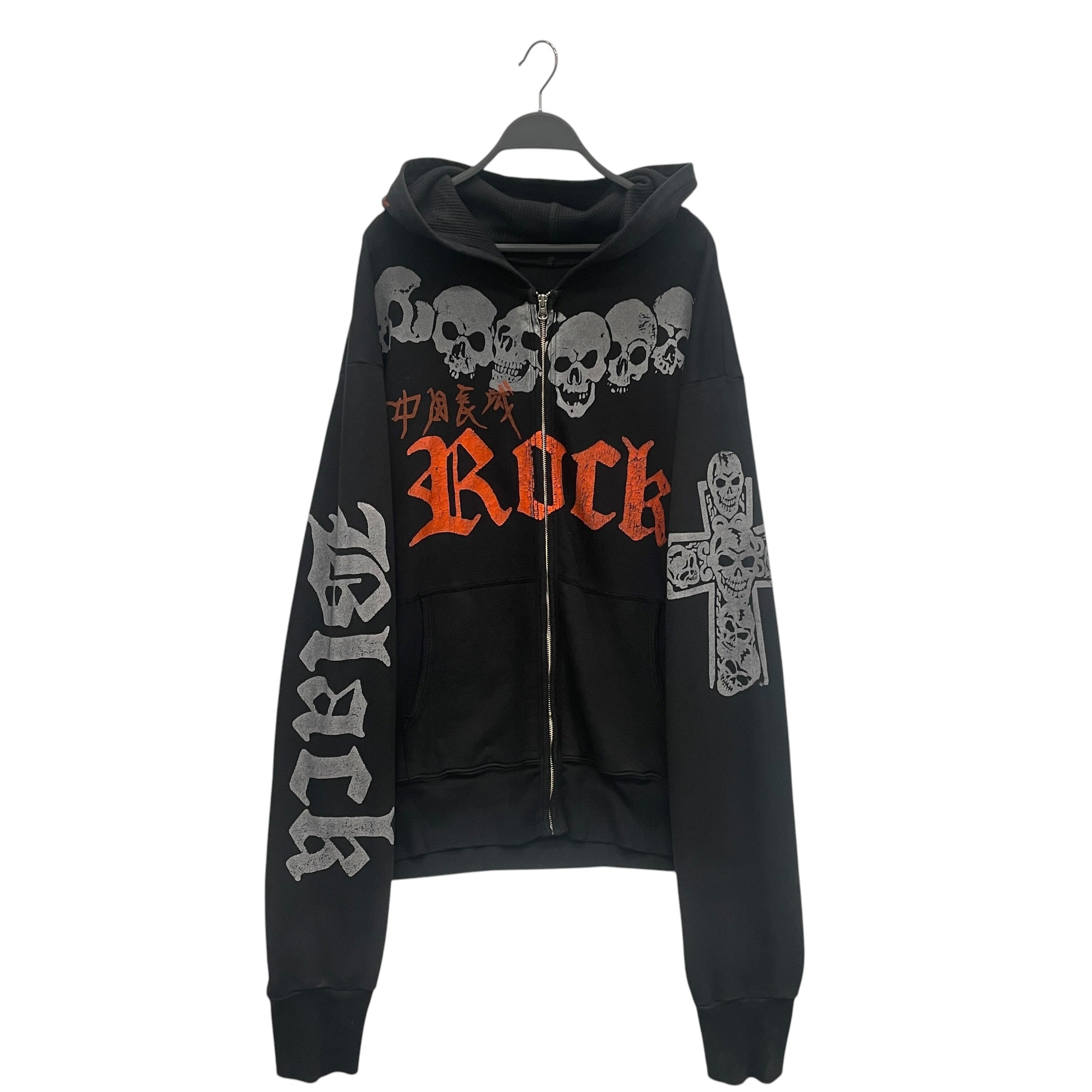 THE GREAT CHINA WALL/Zip Up Hoodie/Cotton/BLK/ view 1