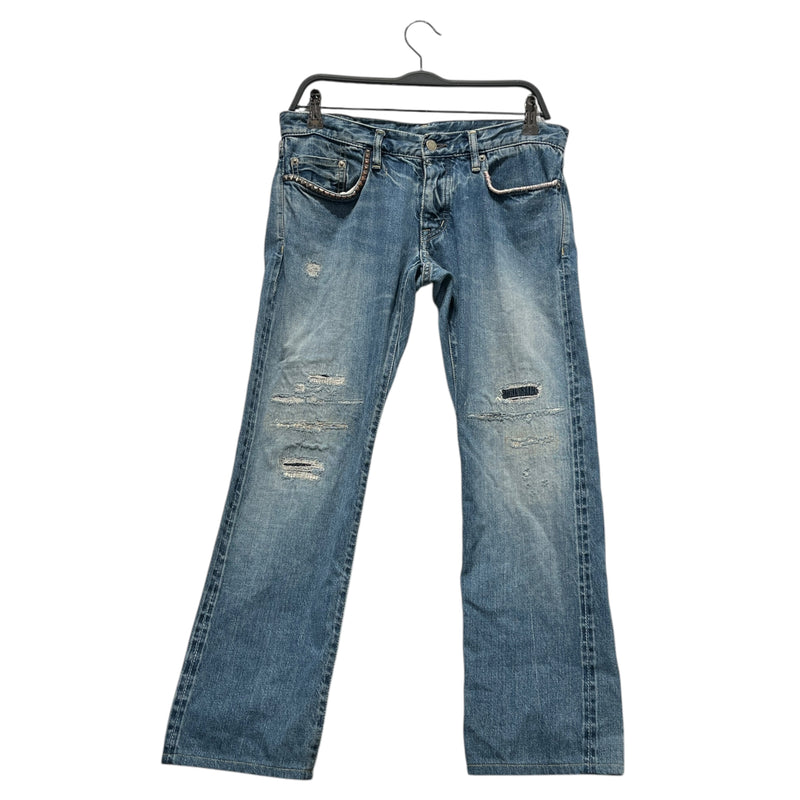 HYSTERIC GLAMOUR/Bottoms/S/Cotton/BLU/STUDDE POCKET