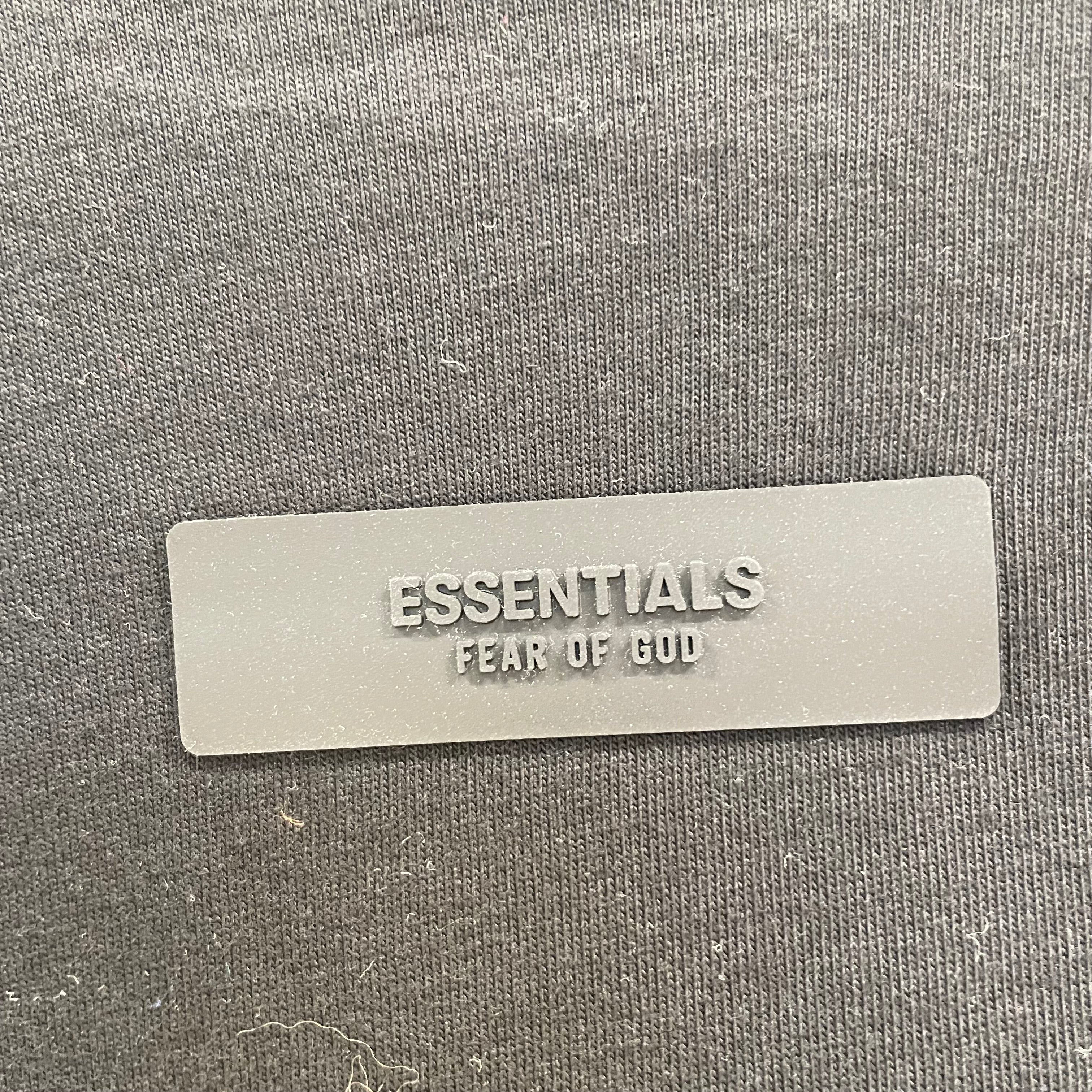 ESSENTIALS/LS T-Shirt/M/Cotton/BLK/silcone logo view 3
