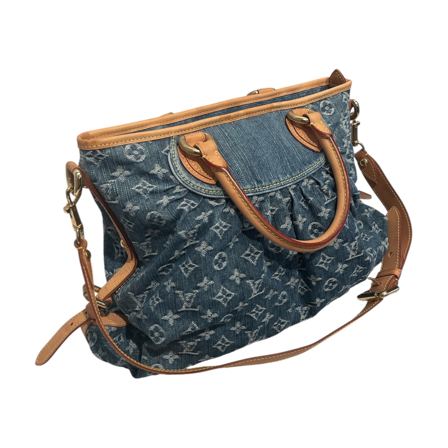 LOUIS VUITTON/Bag/All Over Print/Denim/BLU/Neo Cabby GM blue denim bag view 6