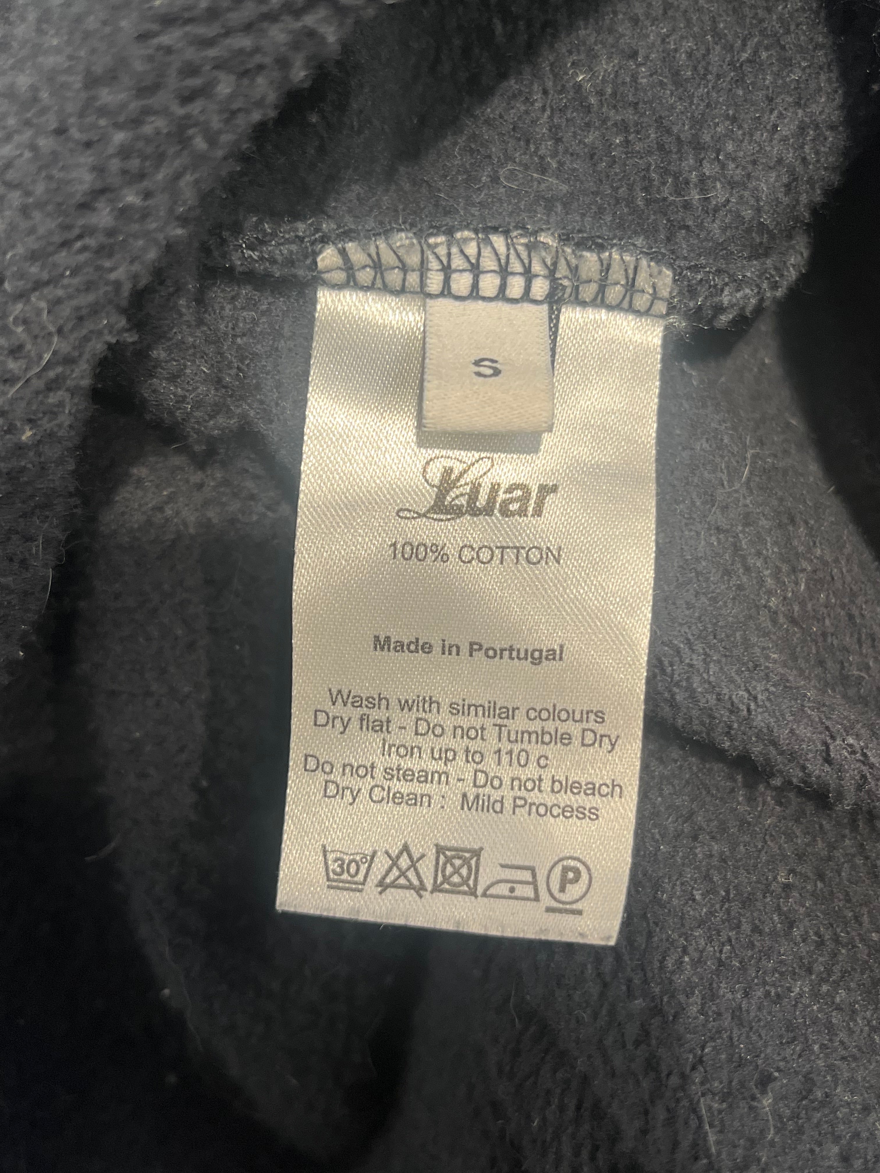 luar/Hoodie/Cotton/BLK/LAYERED WRAP HOODIE view 4