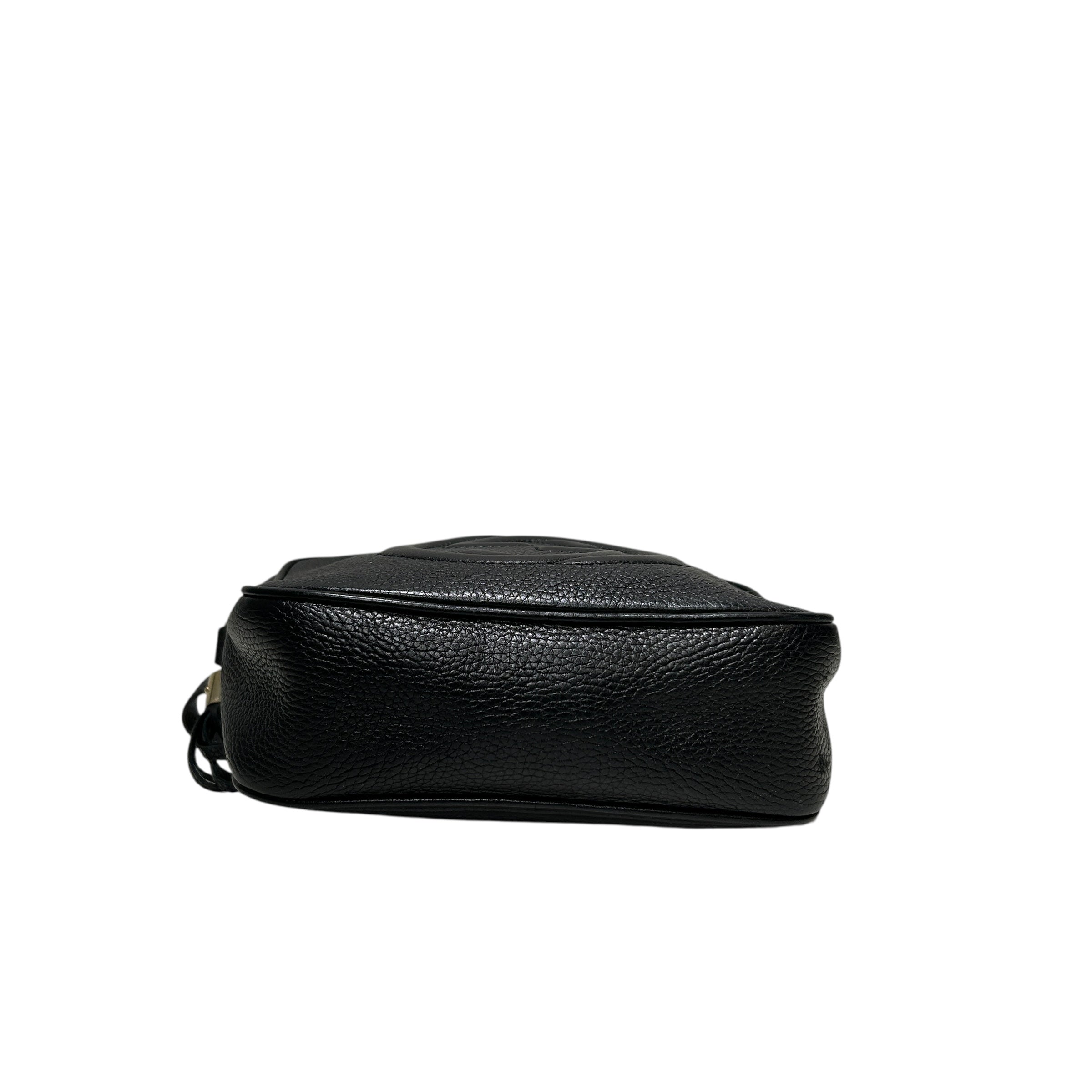 GUCCI/Cross Body Bag/Leather/BLK/EMBOSSED SOHO  GG CROSSBODY view 3