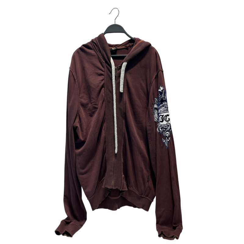 Just cavalli/Zip Up Hoodie/M/Cotton/BRW/JC ON SIDE
