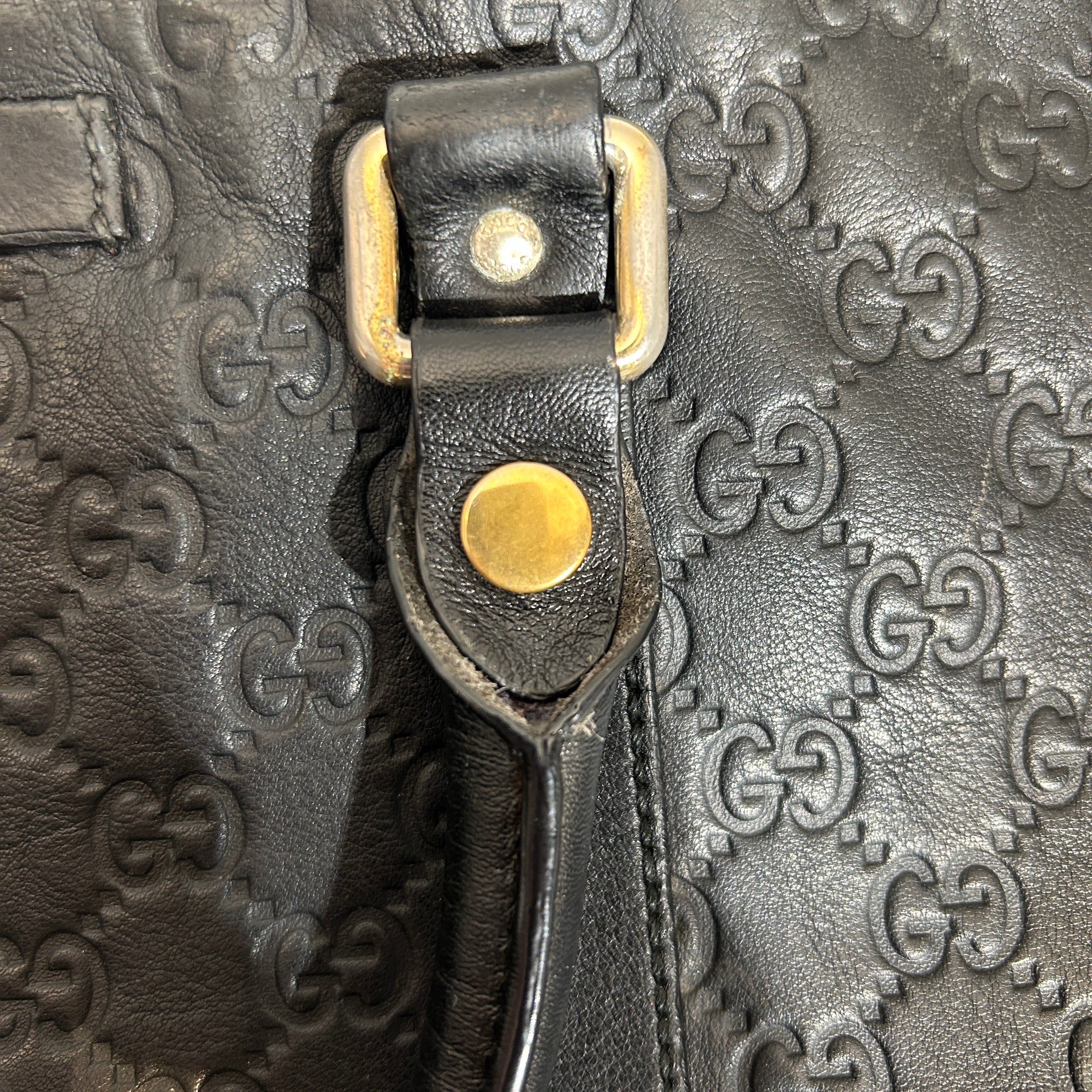 GUCCI/Briefcase/Monogram/Leather/BLK/Guccissima Briefcase view 8