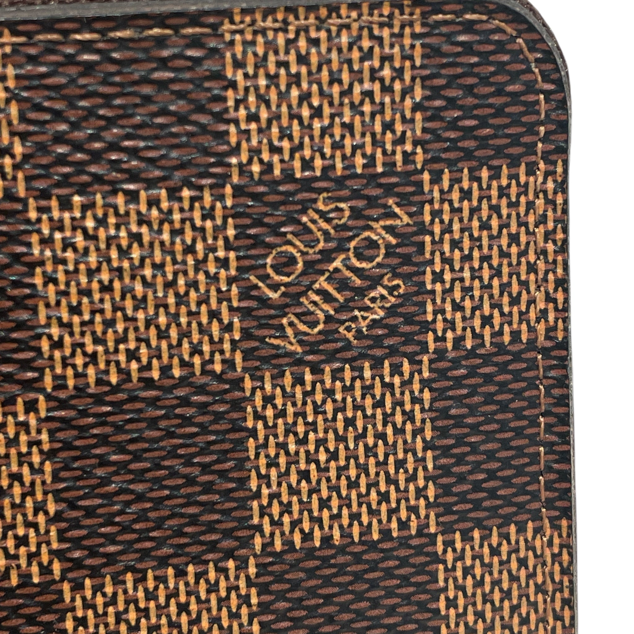LOUIS VUITTON/Bifold Wallet/Monogram/Leather/BRW/L's/DAMIER EBENE COIN PURSE view 5