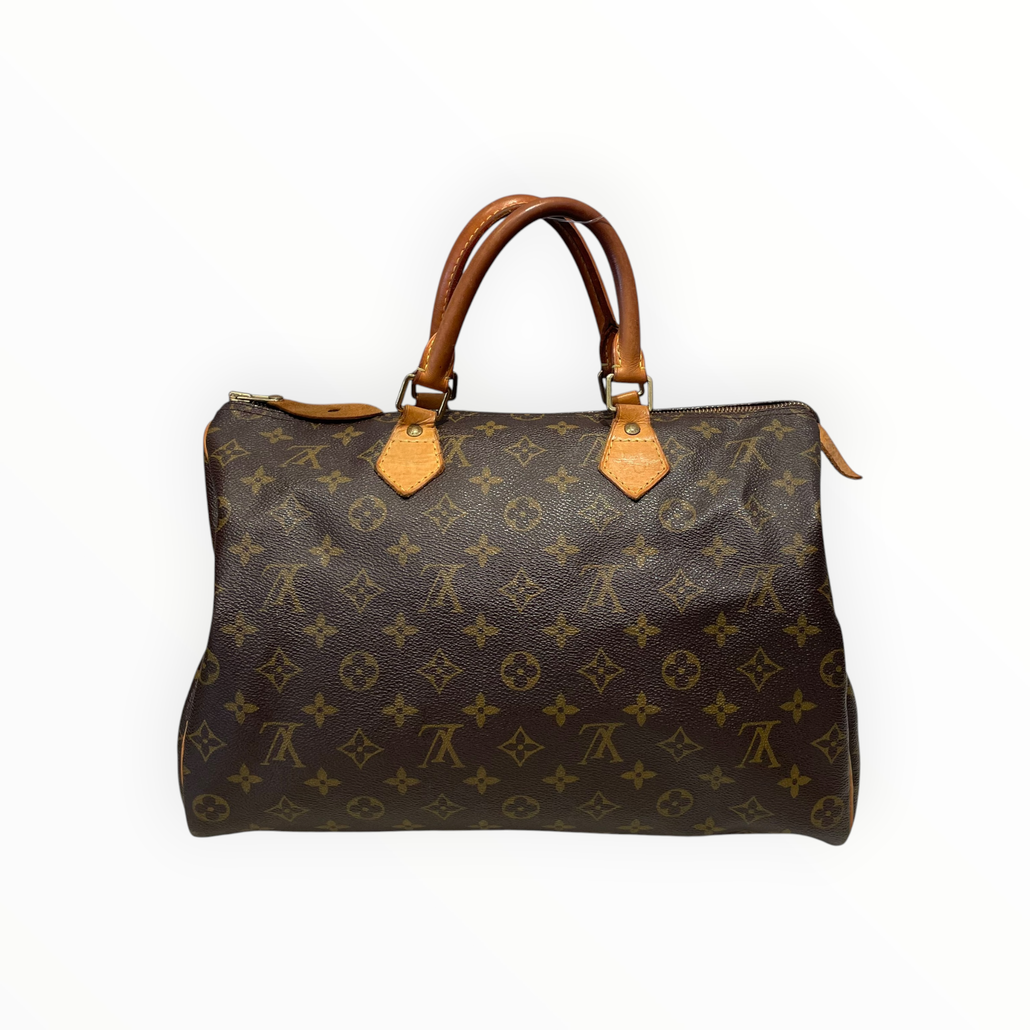 LOUIS VUITTON/Hand Bag/Monogram/Leather/BRW/Monogram Speedy view 2
