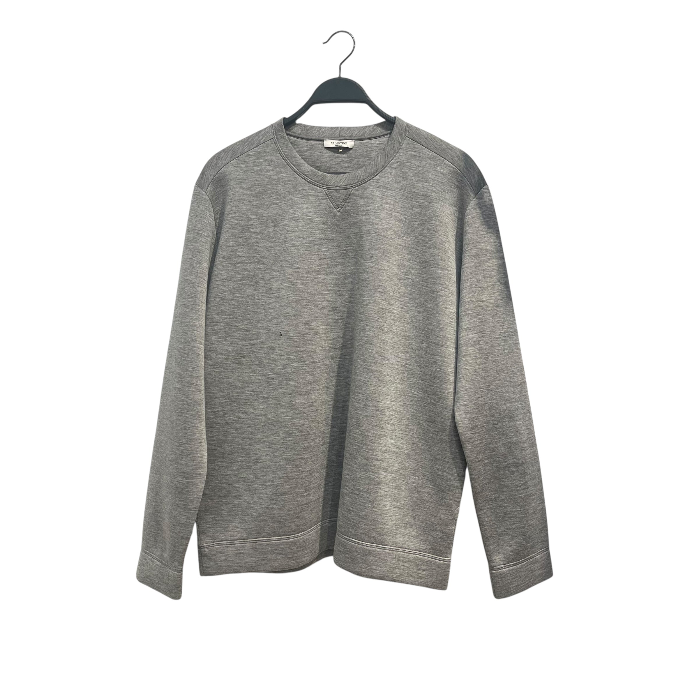 VALENTINO/Sweatshirt/M/Cotton/GRY/SNGLE STUD SWEATSHIRT view 1