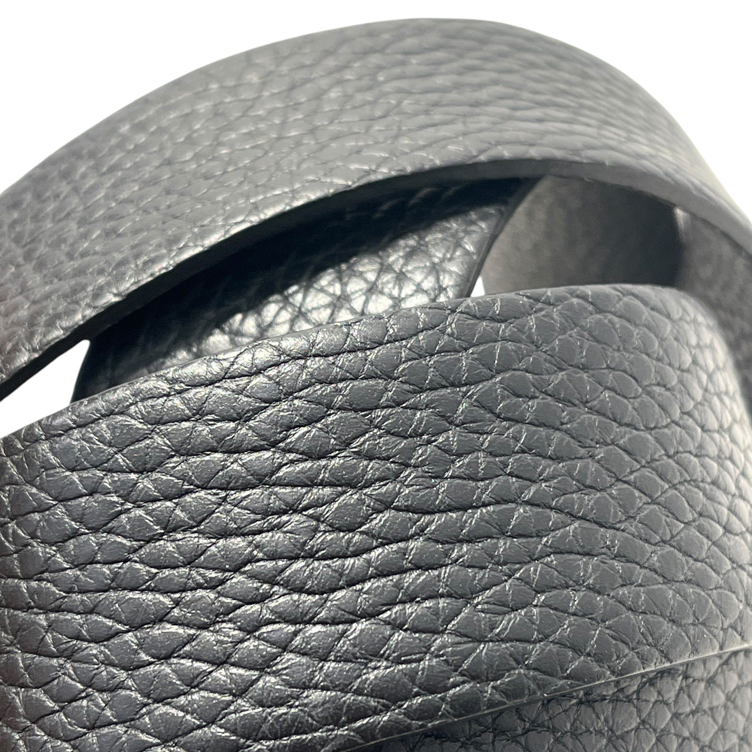 Salvatore Ferragamo/Belt/Leather/BLK/M's/PEBBLED LEATHER/GUNMETAL BUCKL view 7