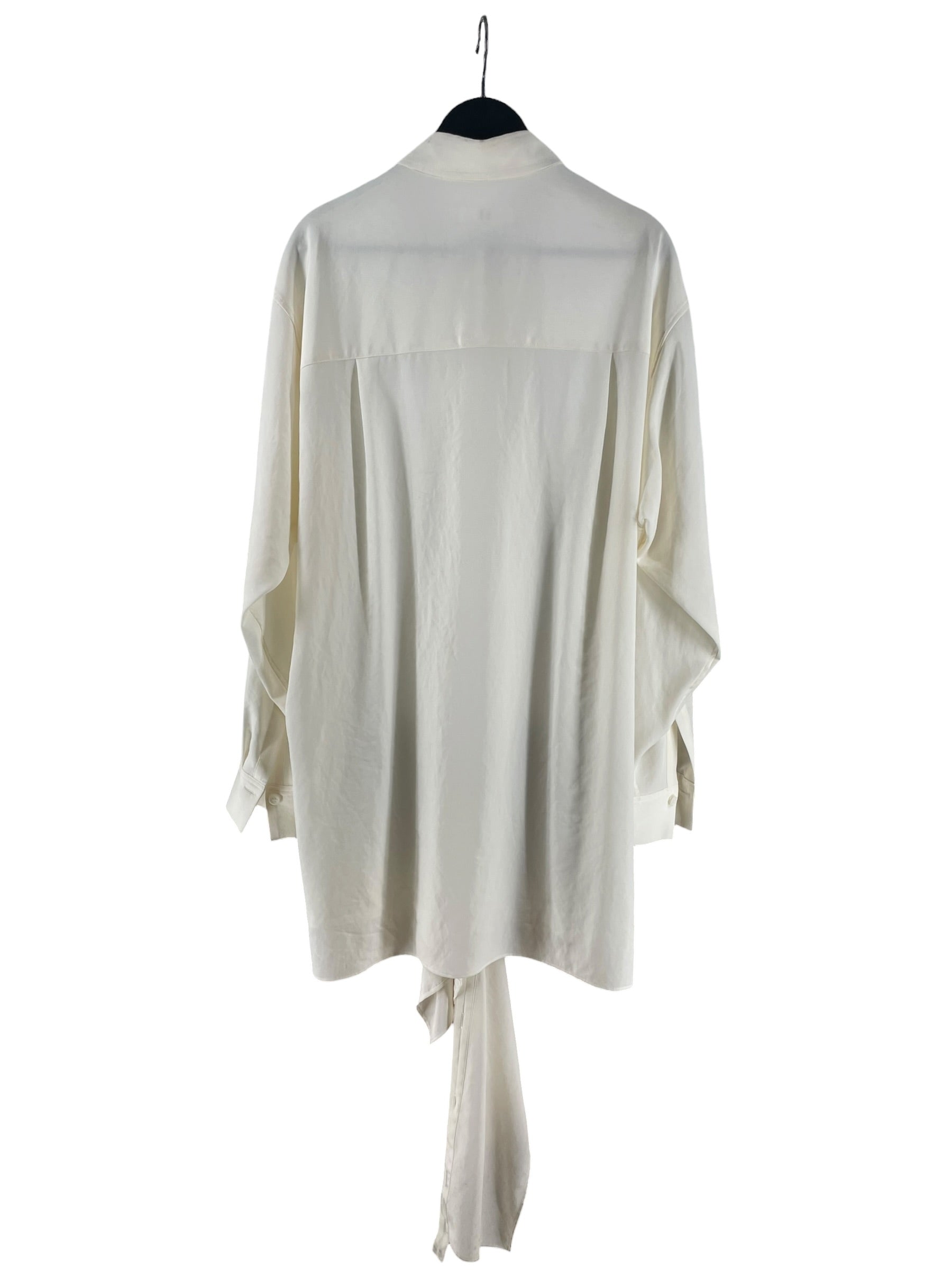 Y's/Shirt/1/Silk/WHT/YT-B01-500 DRAPE SHIRT RUNWAY view 2