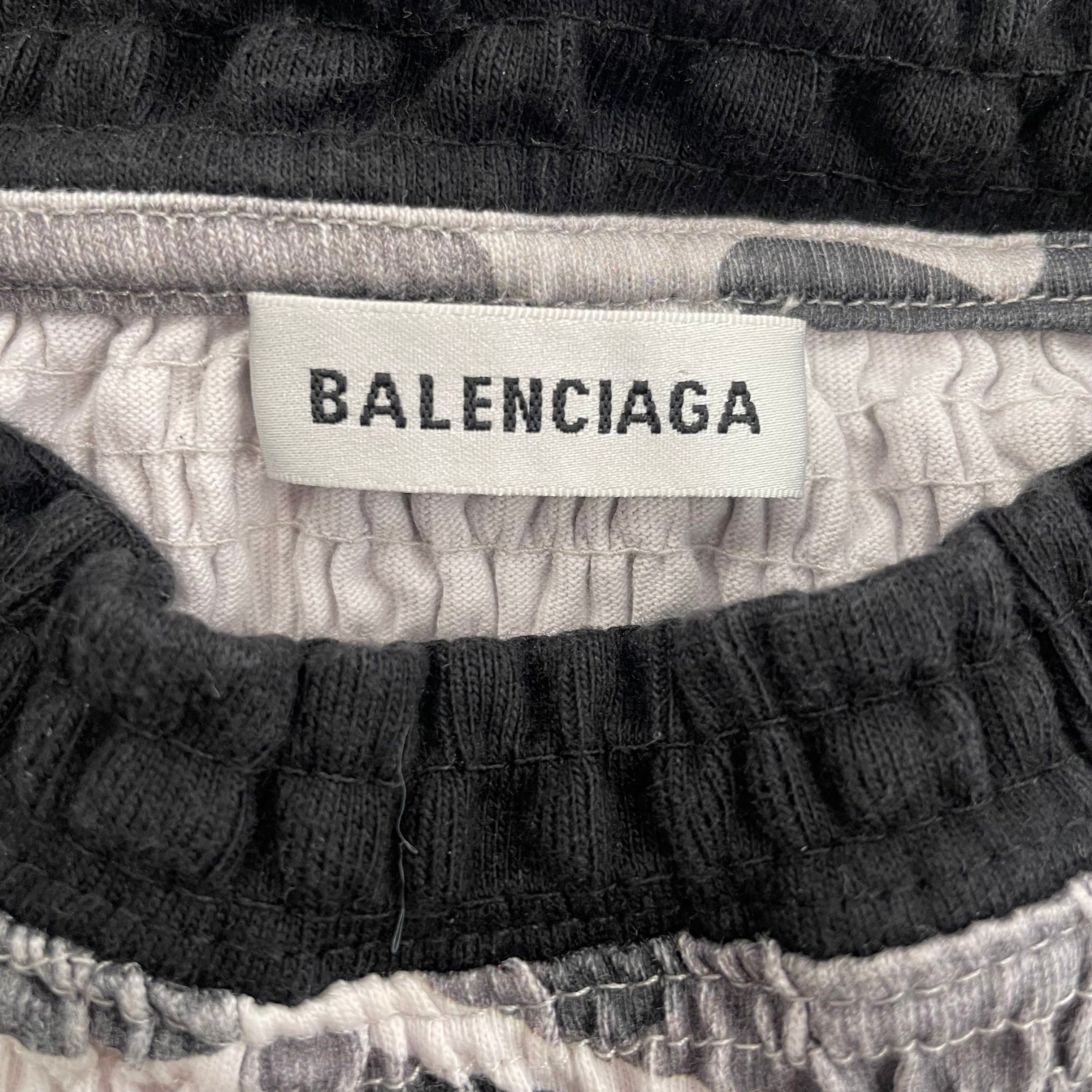 BALENCIAGA/T-Shirt/M/Camouflage/Cotton/GRY/peplum view 3
