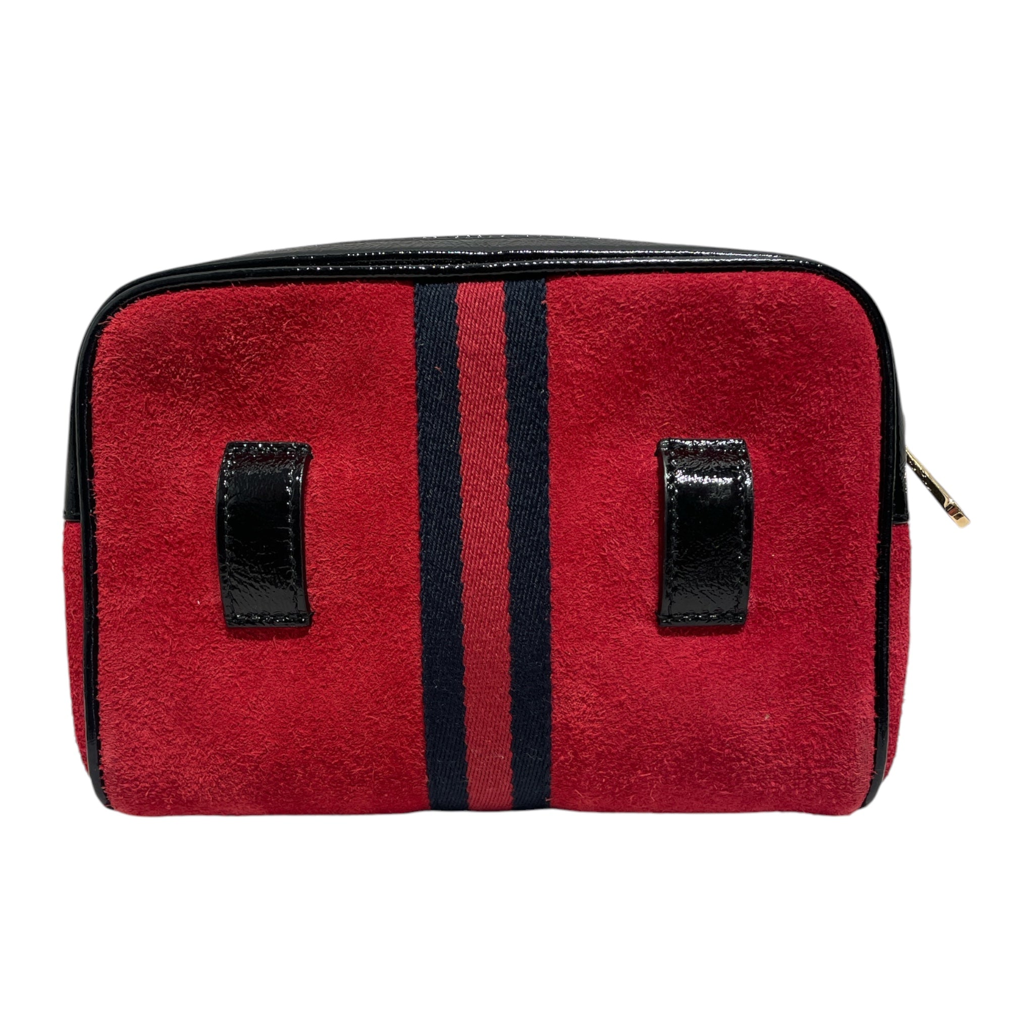 GUCCI/Fanny Pack/Suede/RED/Red Belt Bag view 2