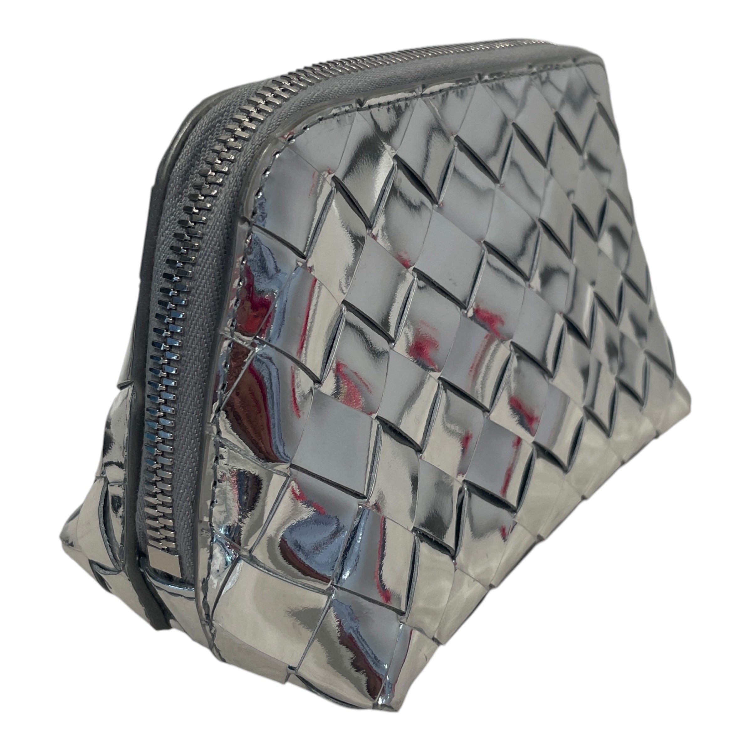 BOTTEGA VENETA/Pouch/Leather/SLV/Cosmetic Case view 2
