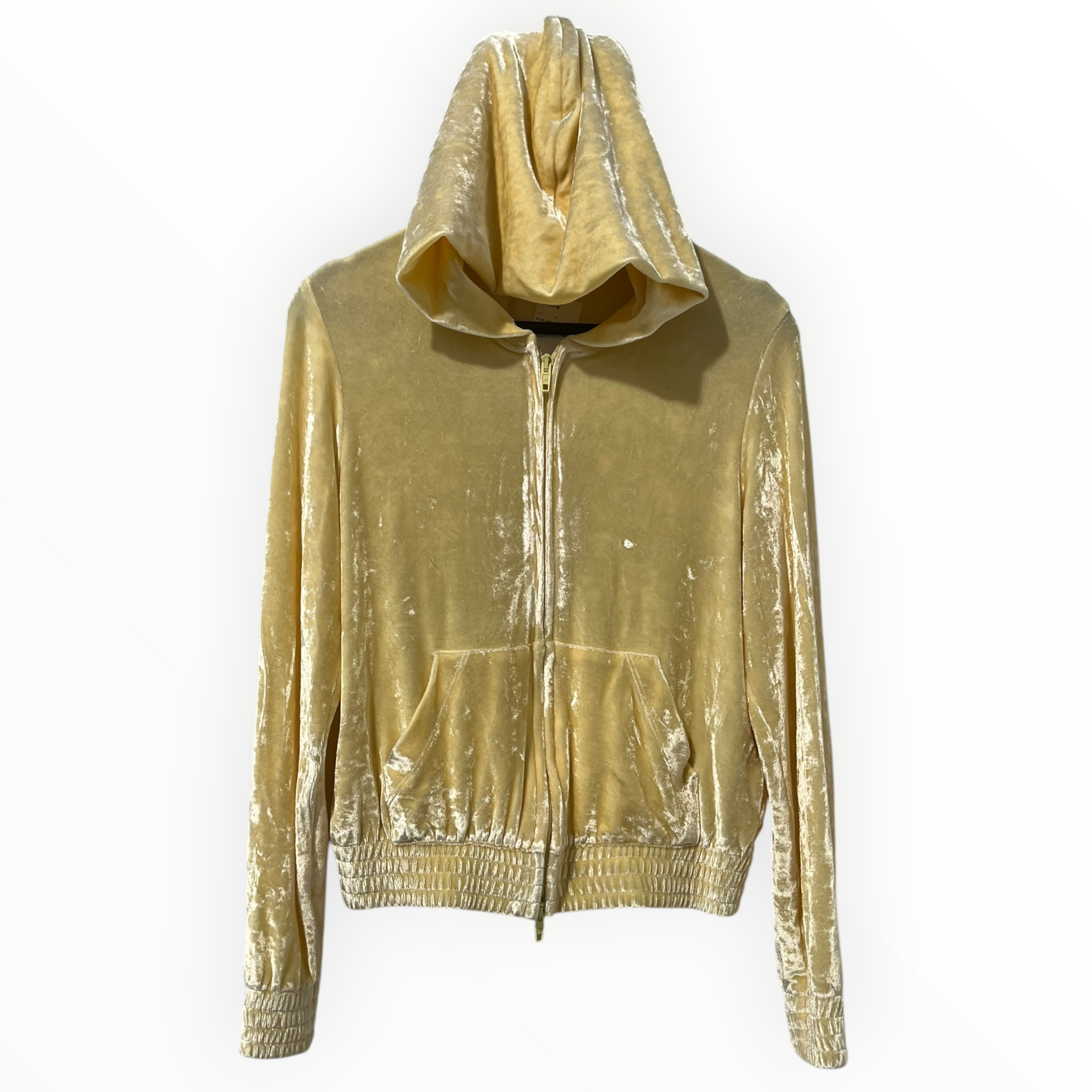BALENCIAGA/Hoodie/S/Graphic/Polyester/YEL/ZIP UP STONE BACK LOGO view 1