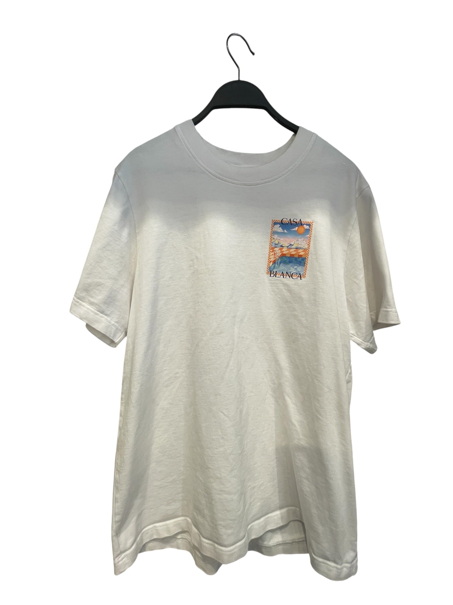 CASABLANCA/T-Shirt/S/Cotton/WHT/Graphic/CASA TS LARGE BACK GRAPHIC view 1