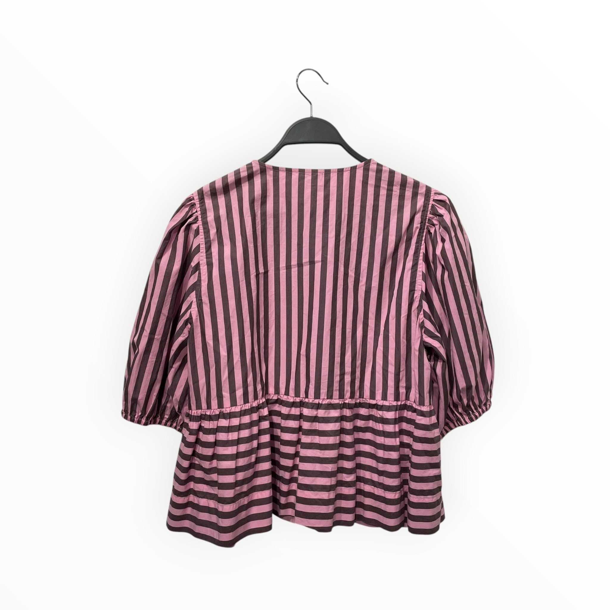 GANNI/Blouse/40/Stripe/Cotton/PNK/ view 2