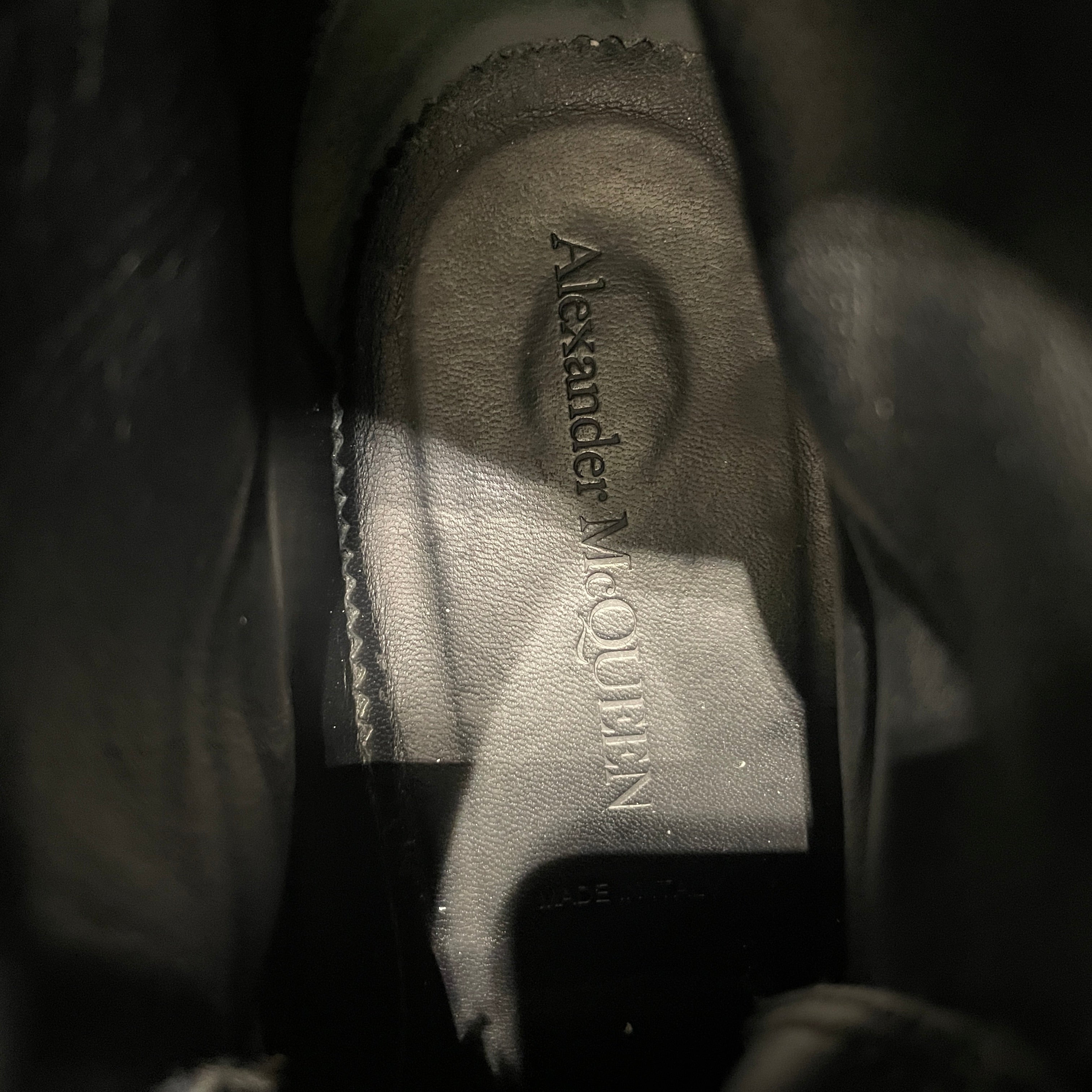 Alexander McQueen/Hi-Sneakers/US 12/Cotton/BLK/TREAD SLICK view 3