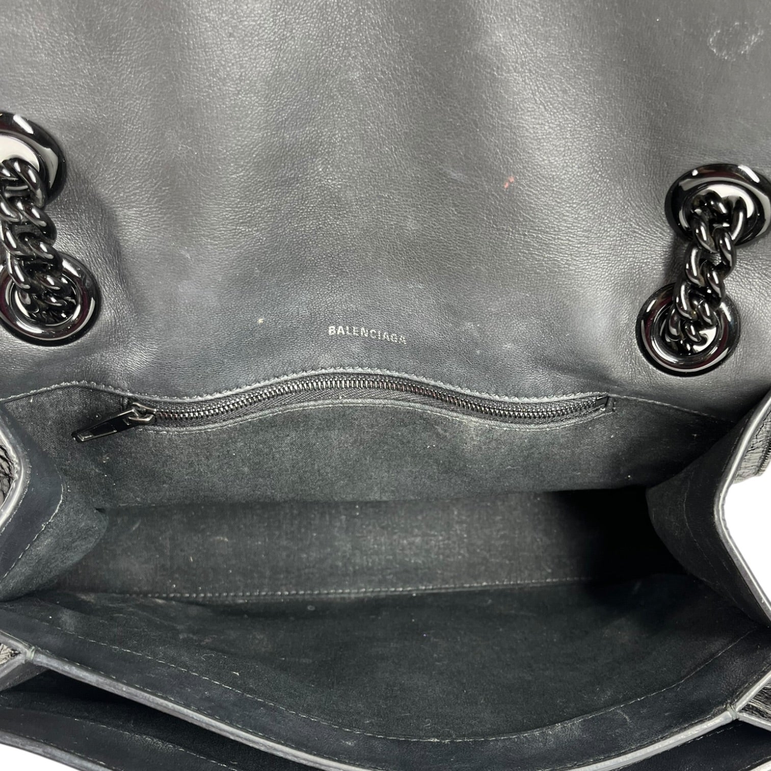BALENCIAGA/Hand Bag/Leather/BLK/BLACK HARDWARE CRUSH view 5
