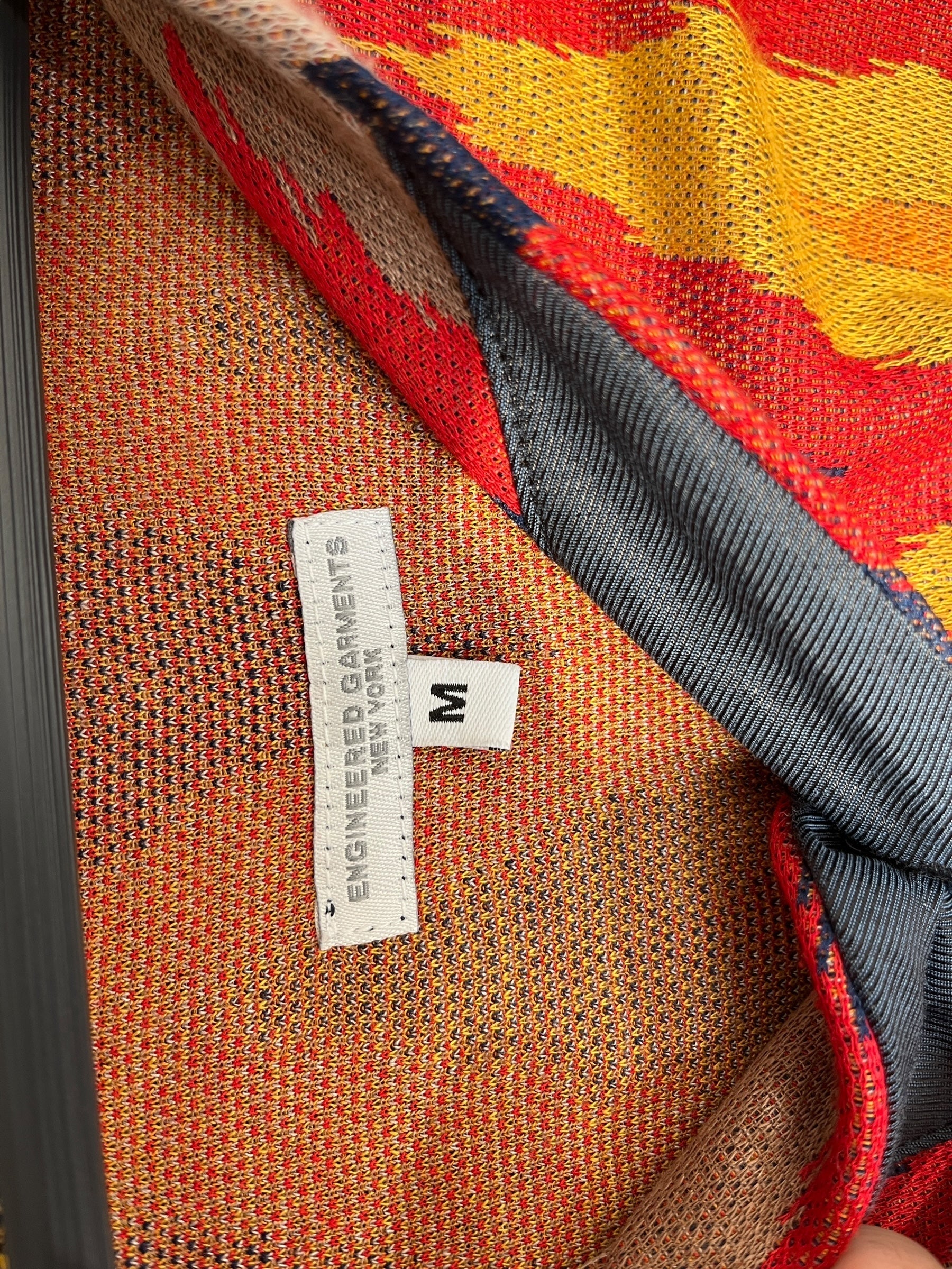 Engineered Garments/LS T-Shirt/M/Cotton/BLU/All Over Print/tribal (1) view 3