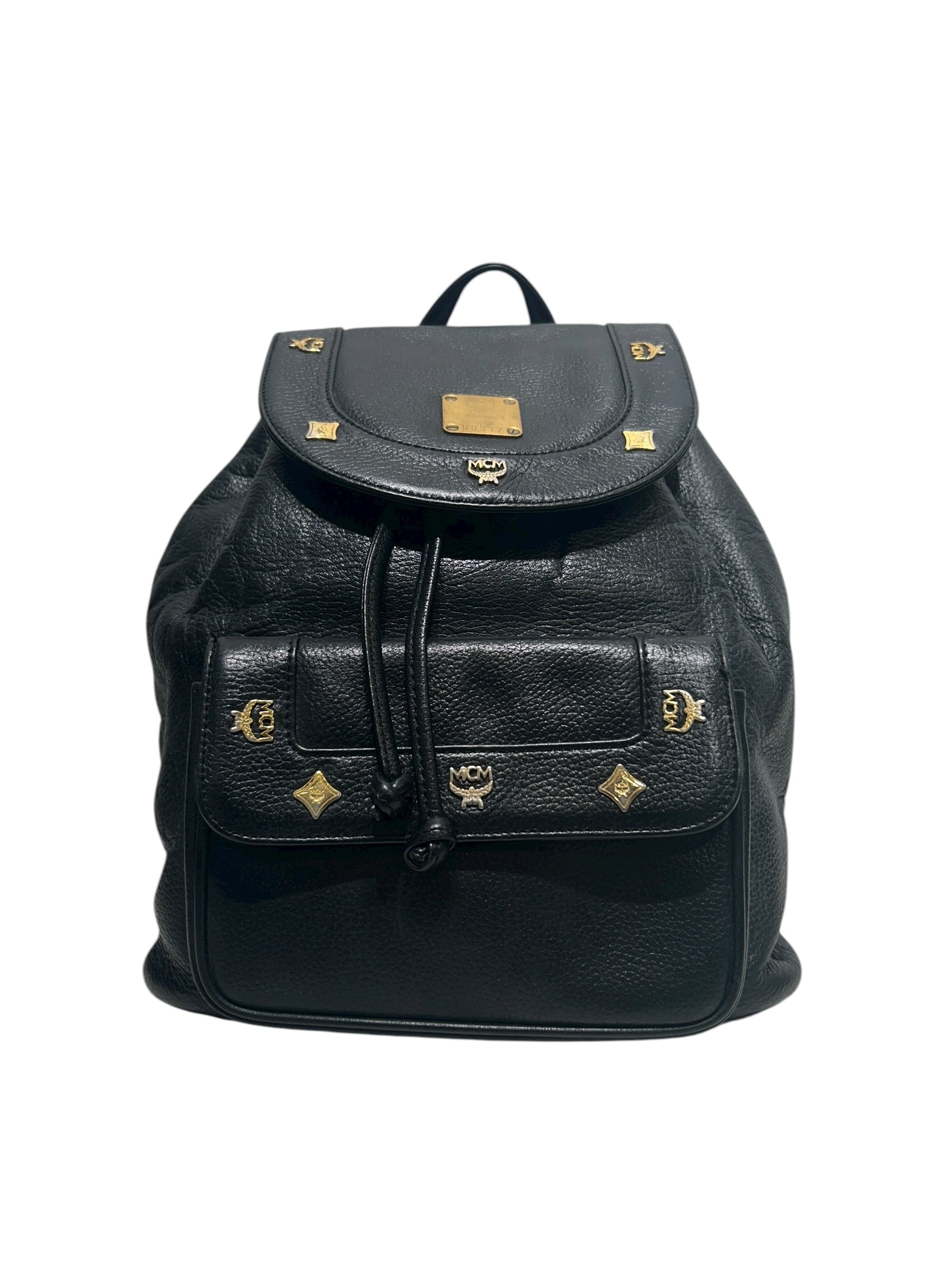 MCM/Backpack/Leather/BLK/ALL BLACK LEATHER BACKPACK view 1