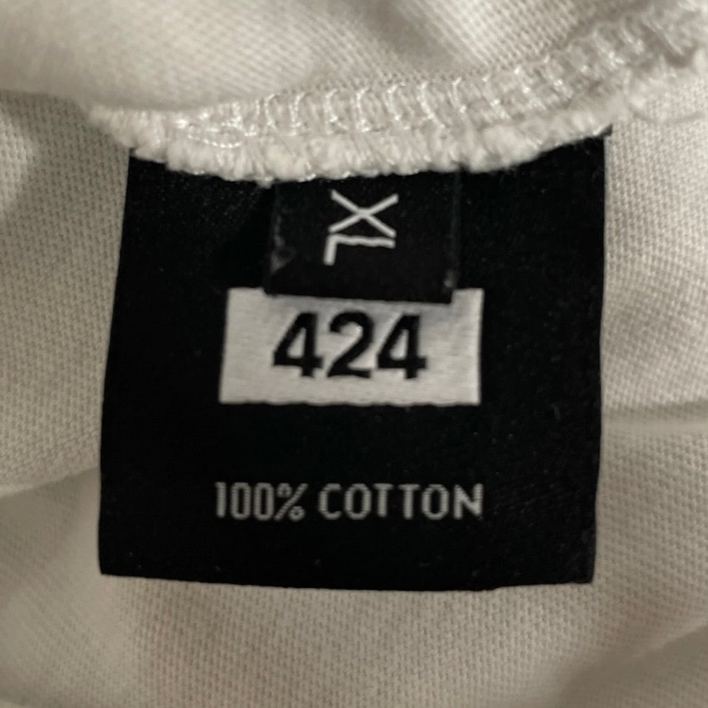 424(FourTwoFour)/T-Shirt/L/Cotton/WHT/ view 4