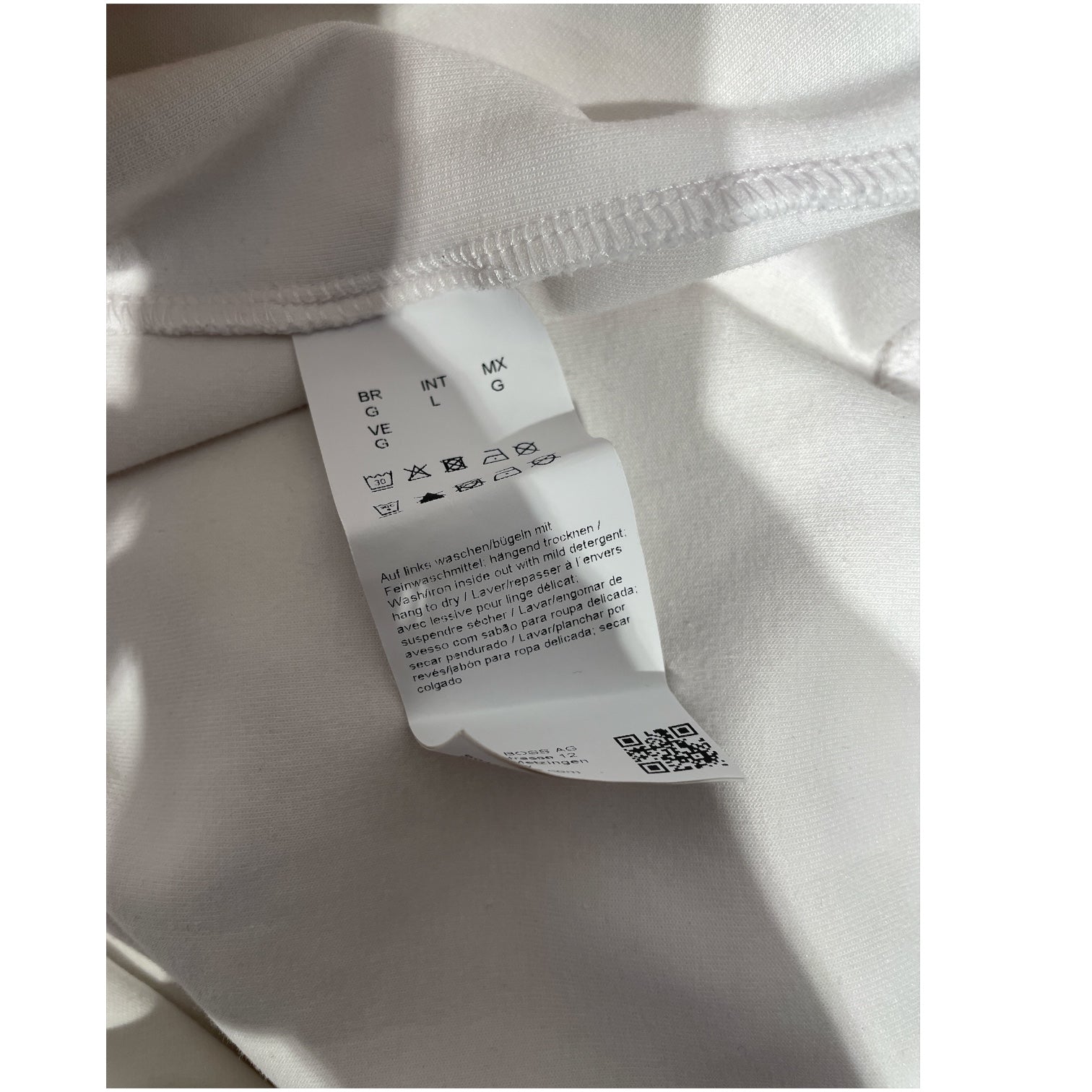 HUGO BOSS/Hoodie/L/Cotton/WHT/ view 4