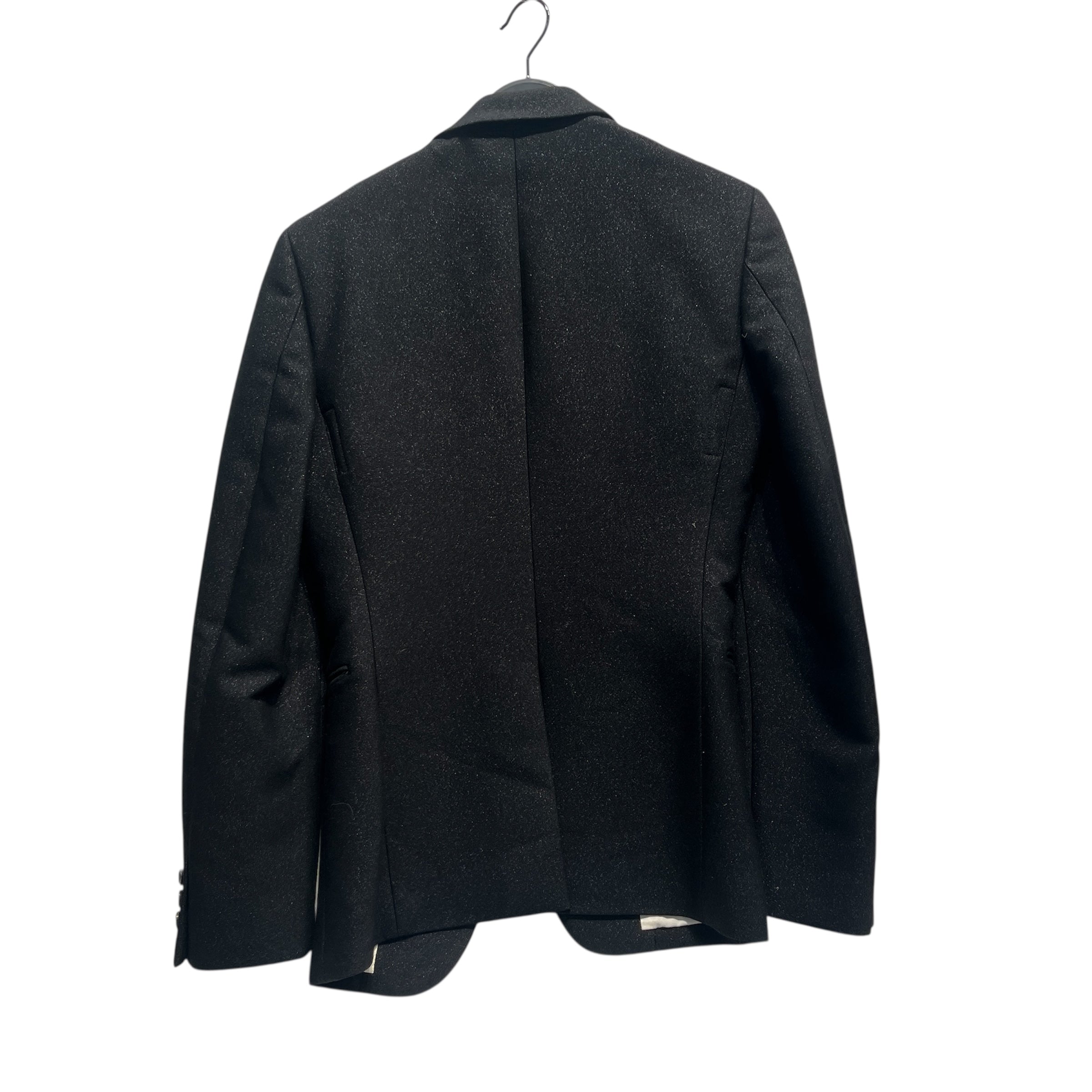 COMME des GARCONS HOMME PLUS/Tailored Jkt/S/Wool/BLK/Glitter/RED STRAP BLAZER view 2