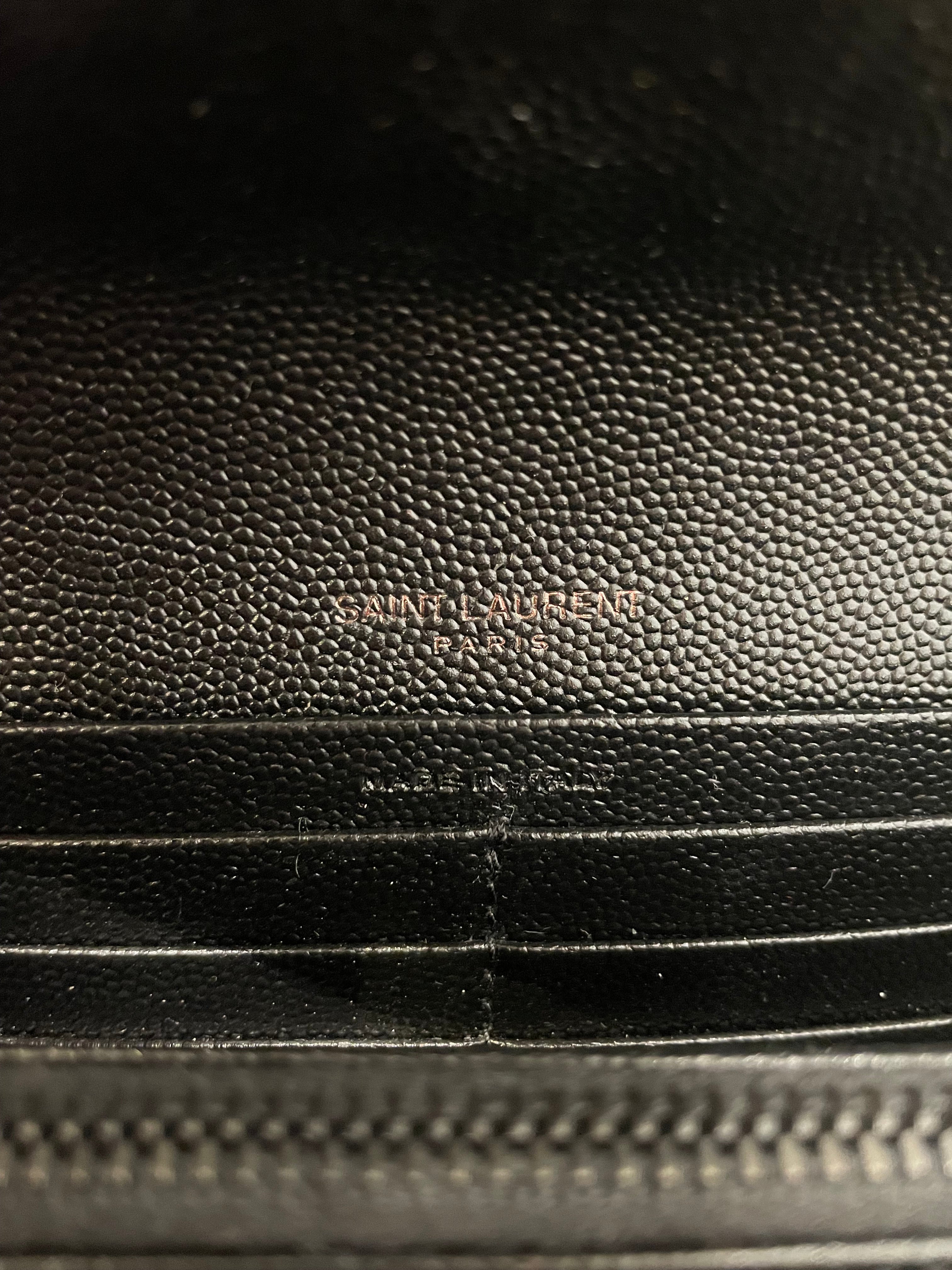 SAINT LAURENT/Long Wallet/Leather/BLK/L's/CASSANDRE YSL LONG WALLET view 4