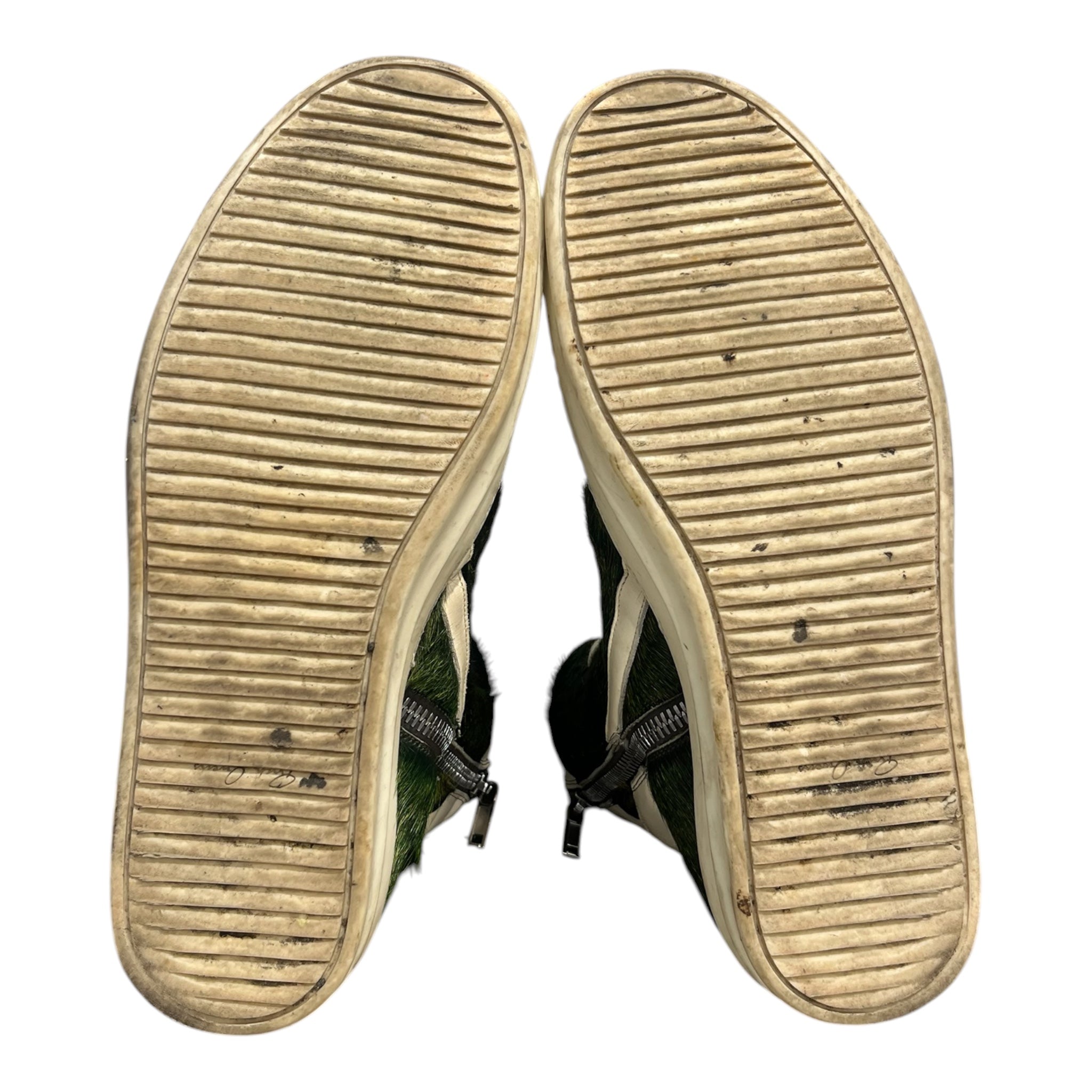 Rick Owens/Hi-Sneakers/EU 48/GRN/GREEN PONY HAIR GEOBASKET view 6