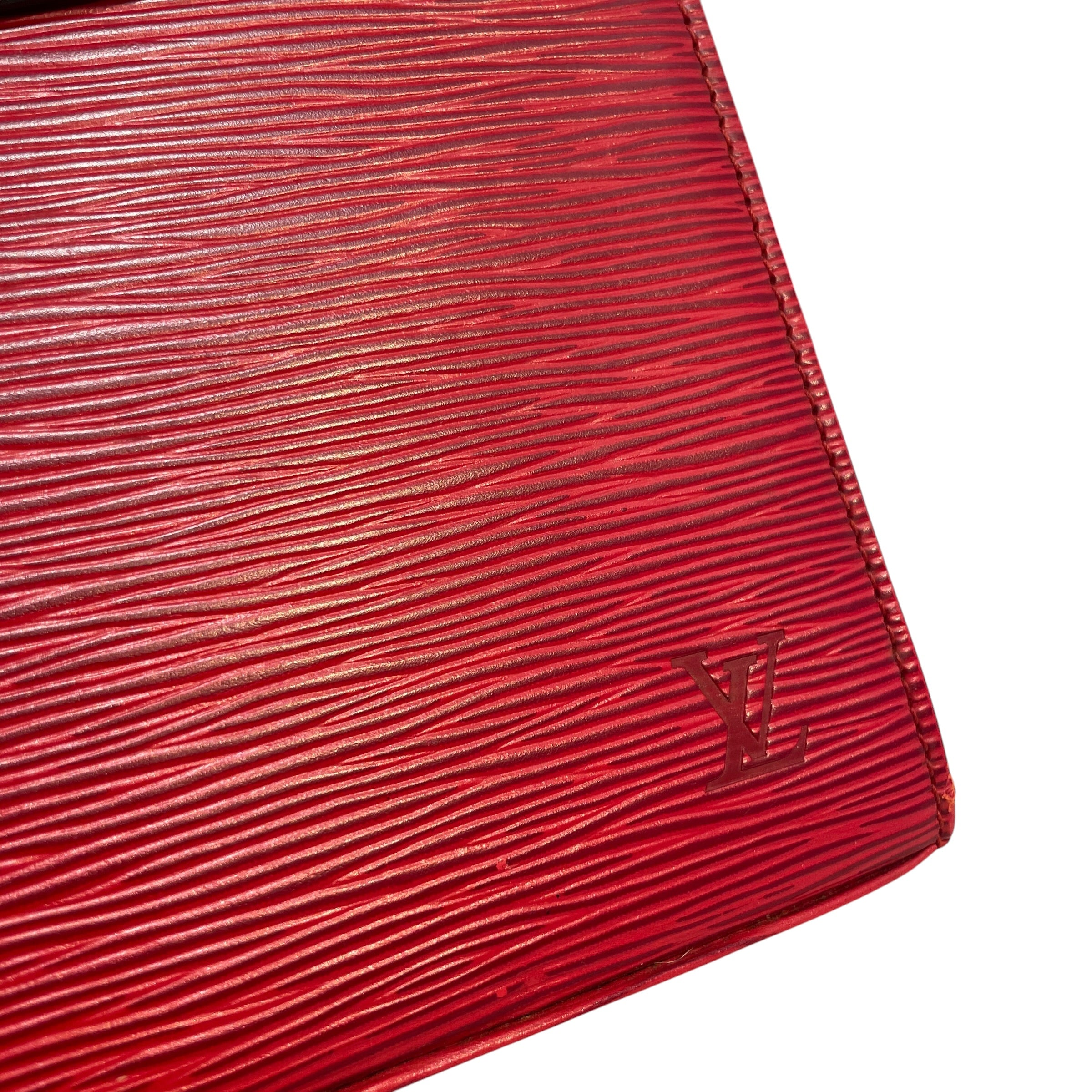 LOUIS VUITTON/Hand Bag/Leather/RED/Epi Malesherbes Handbag view 3