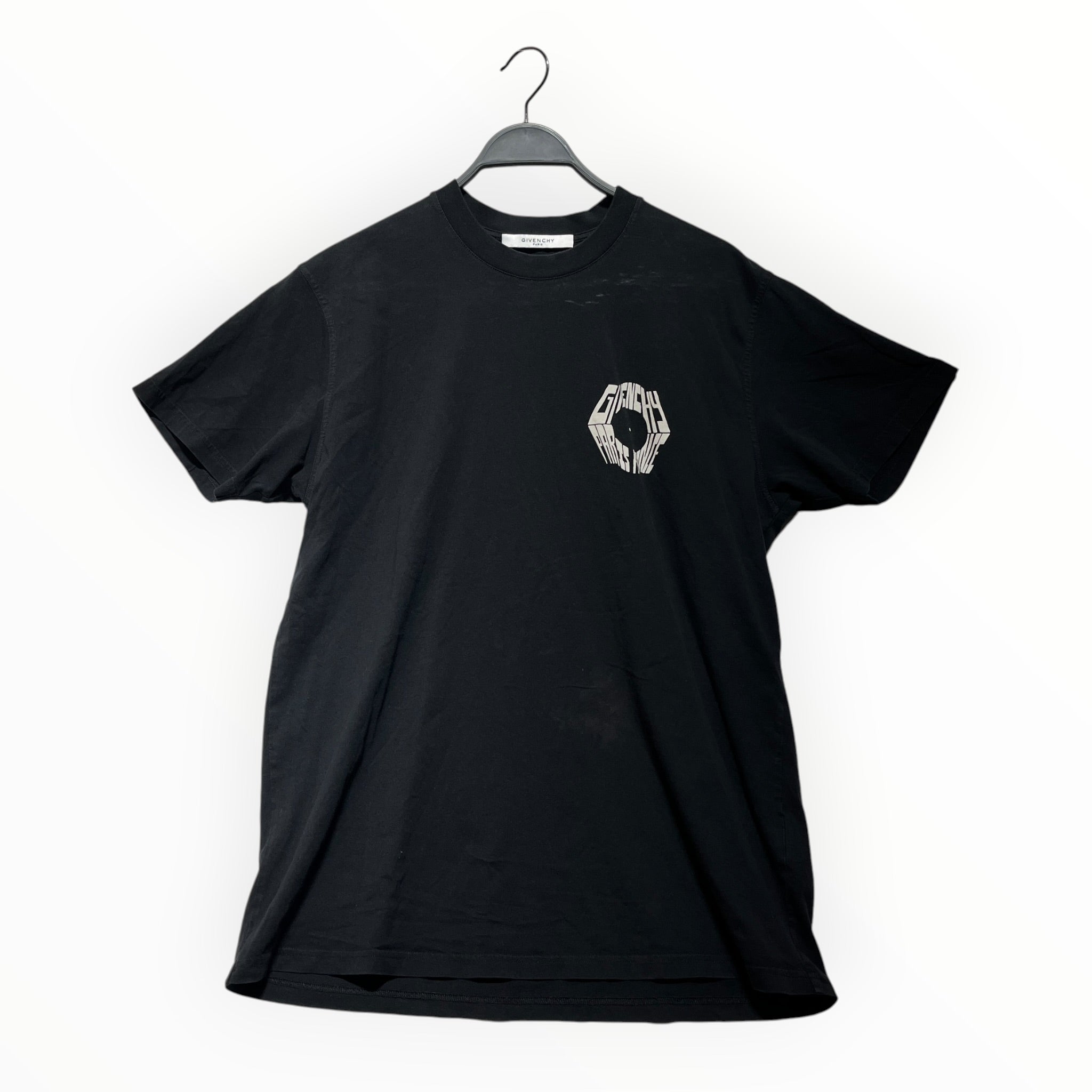GIVENCHY/T-Shirt/XS/Cotton/BLK/Graphic/PARIS FRANCE BIRD view 1