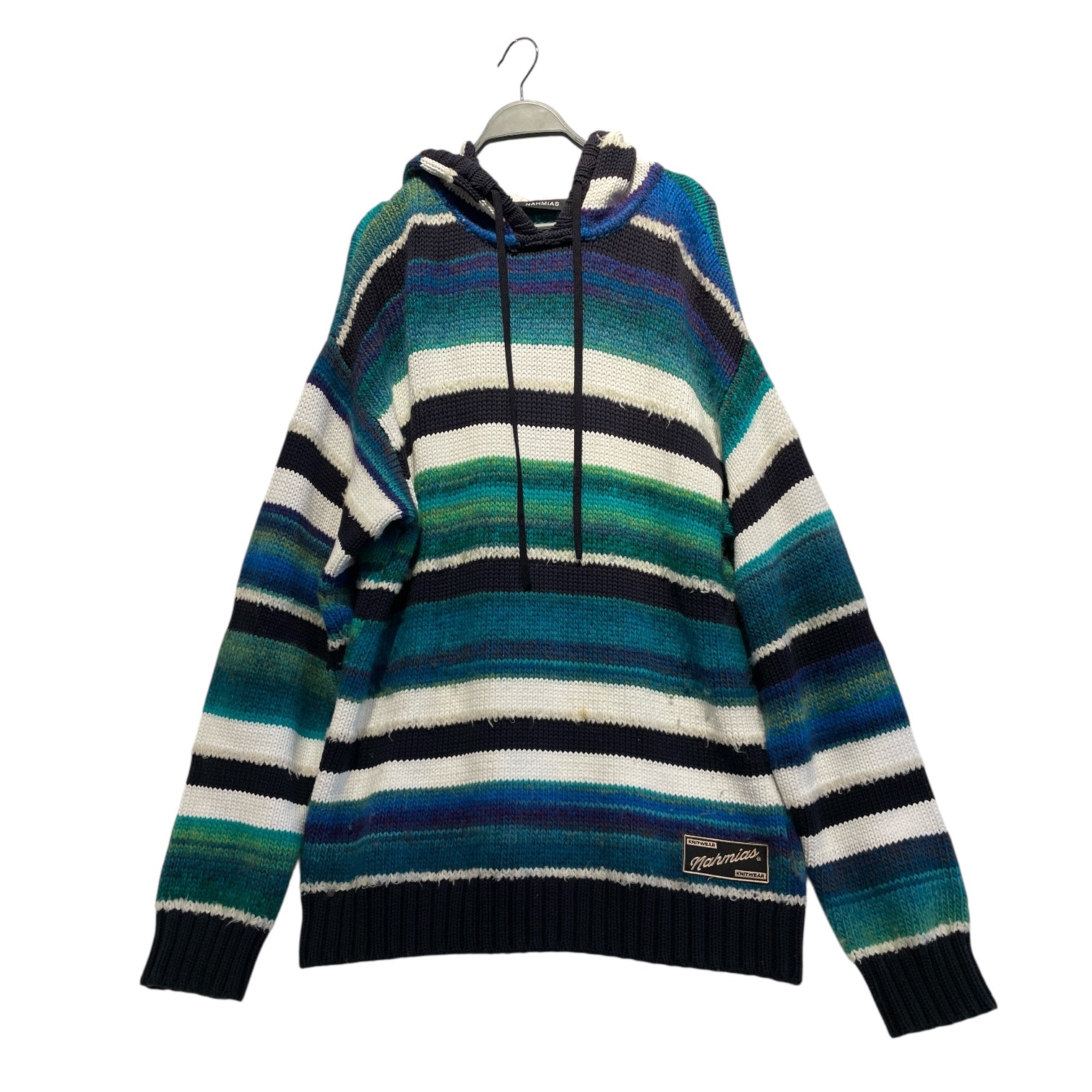 NAHMIAS/Sweater/XL/Stripe/Wool/BLU/ view 1