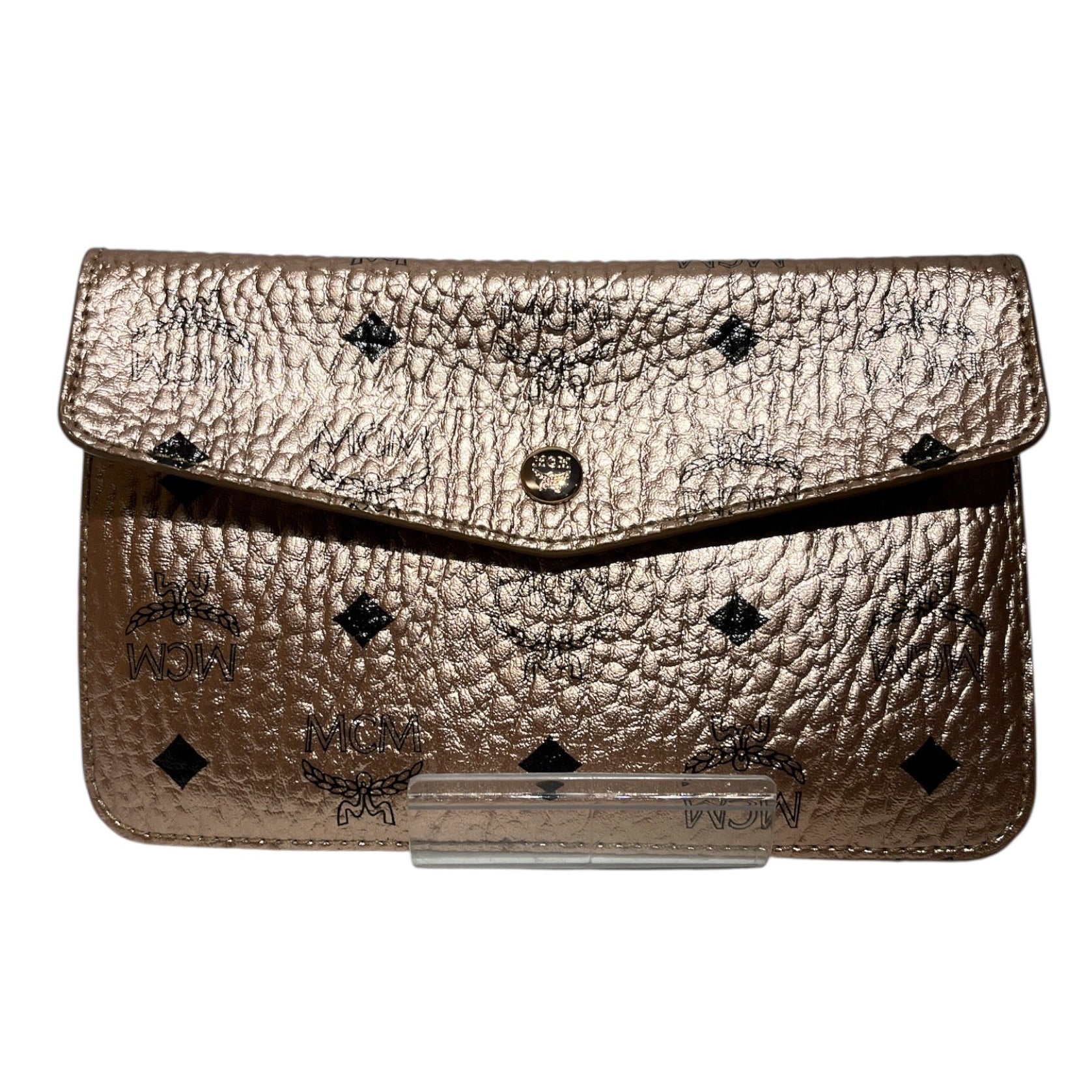 MCM/Clutch Bag/Monogram/Leather/PNK/ROSE GOLD view 1