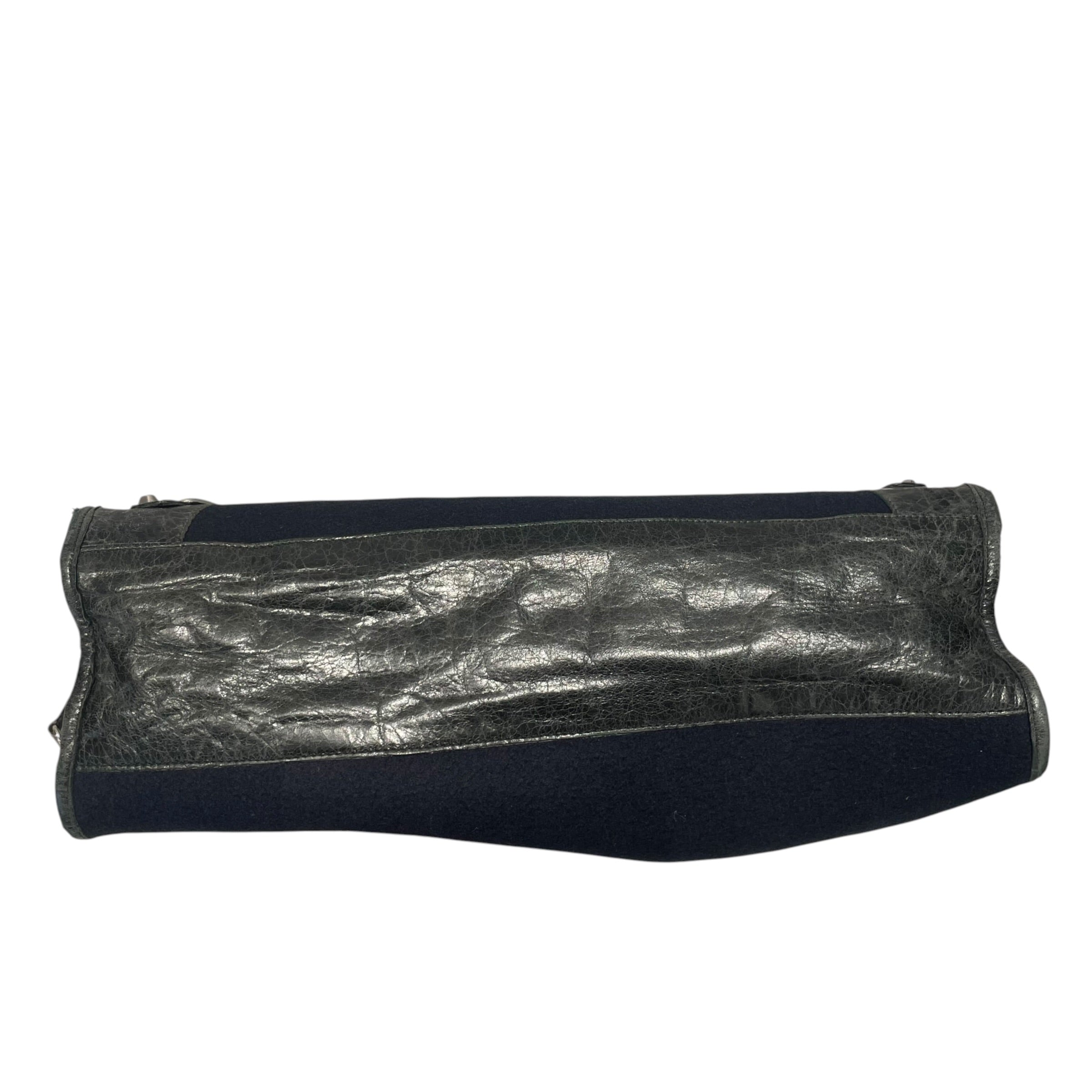 BALENCIAGA/Hand Bag/Border/Wool/NVY/Navy Wool Classic City Bag view 3