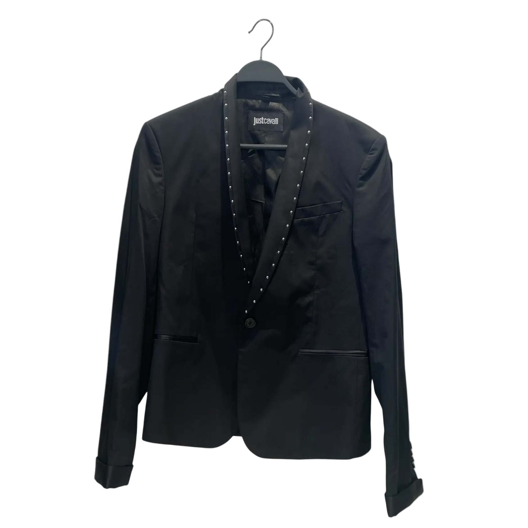 Just cavalli/Jacket/50/Cotton/BLK/blazer wth metallic stud view 1