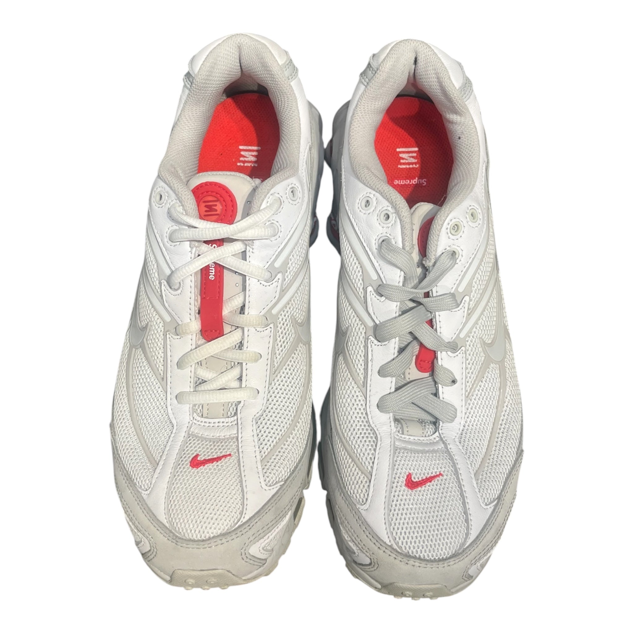 NIKE/Supreme/Low-Sneakers/US 8.5/Suede/WHT/DN1615-100 SUPREME SHOX view 6