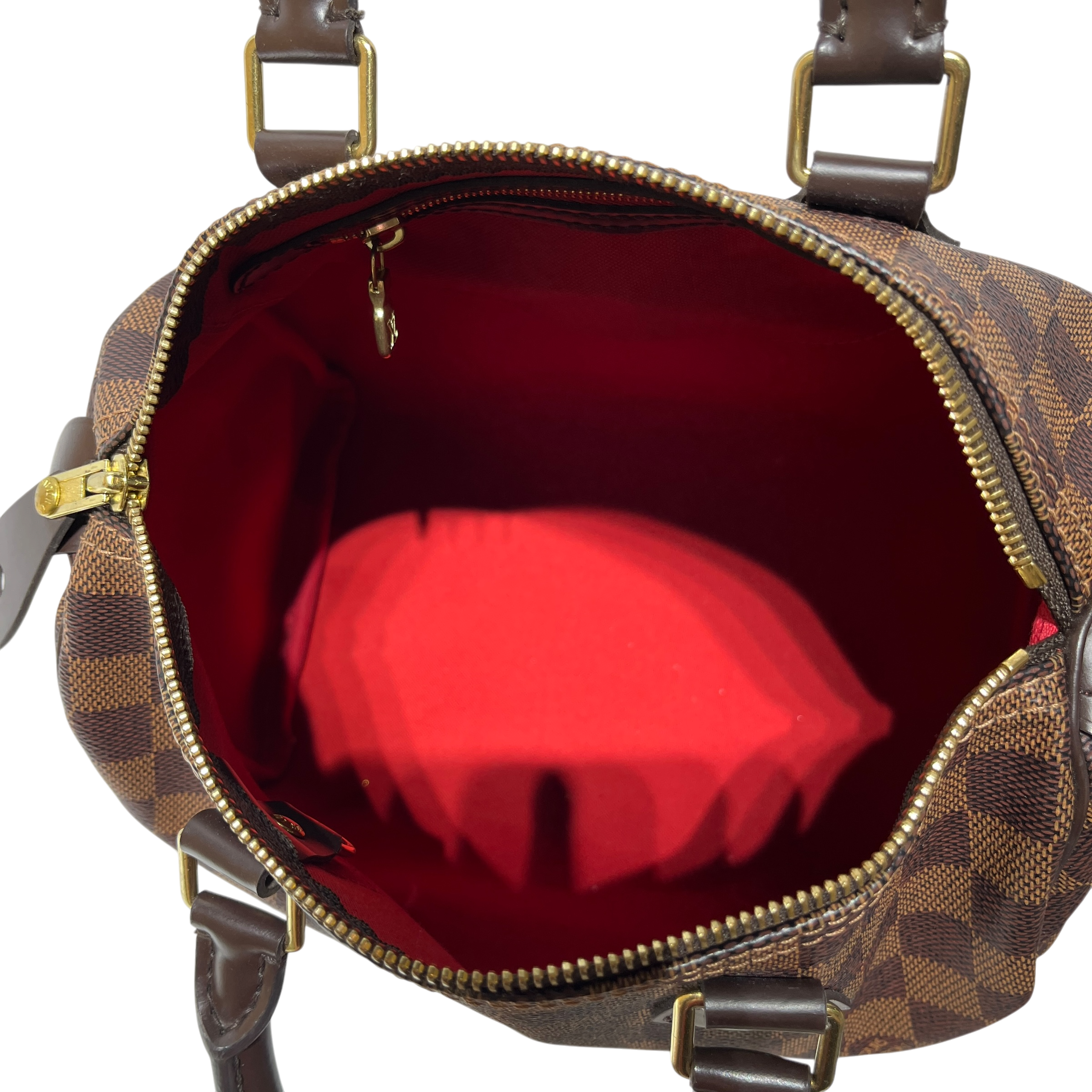 LOUIS VUITTON/Boston Bag/Monogram/Leather/BRW/Damier Speedy 25 view 5