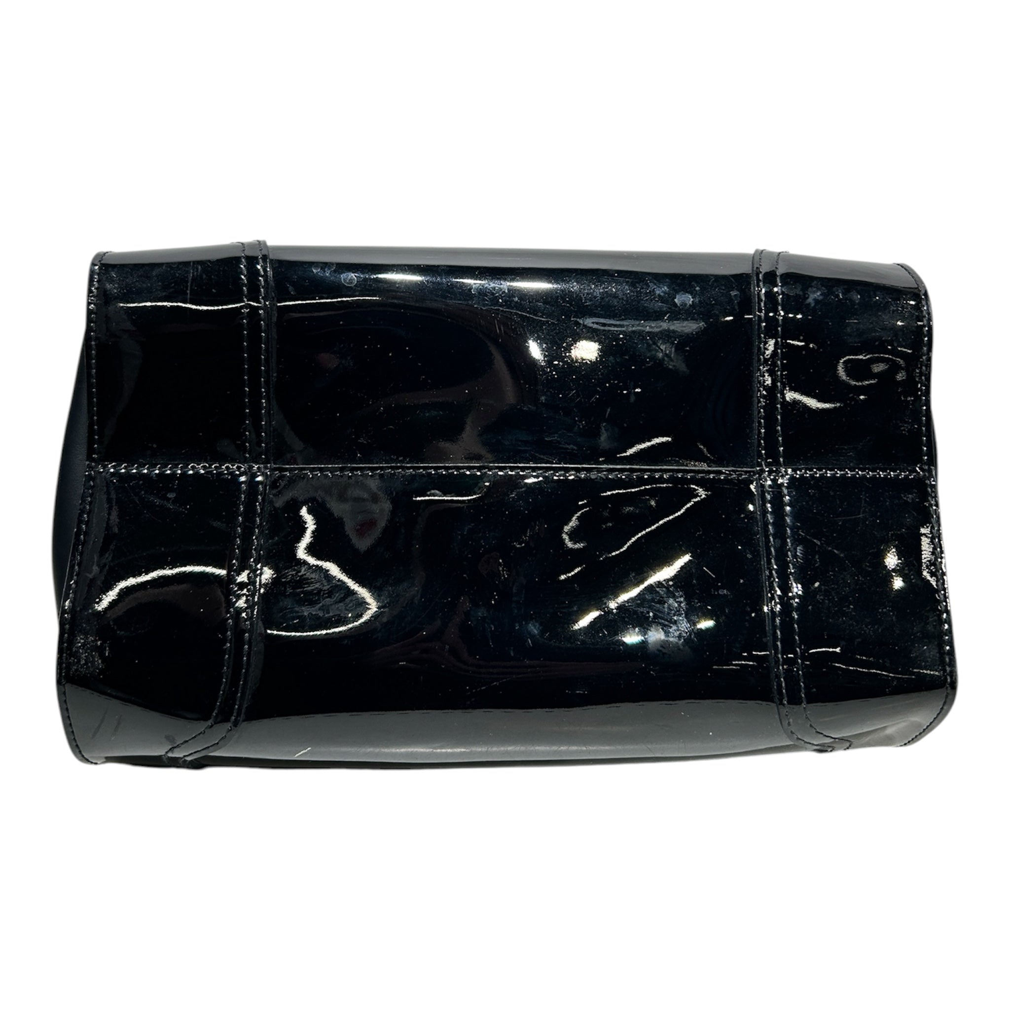 MARNI/Hand Bag/BLK/TOP HANDL PATENT BUCKLE FRNT view 3