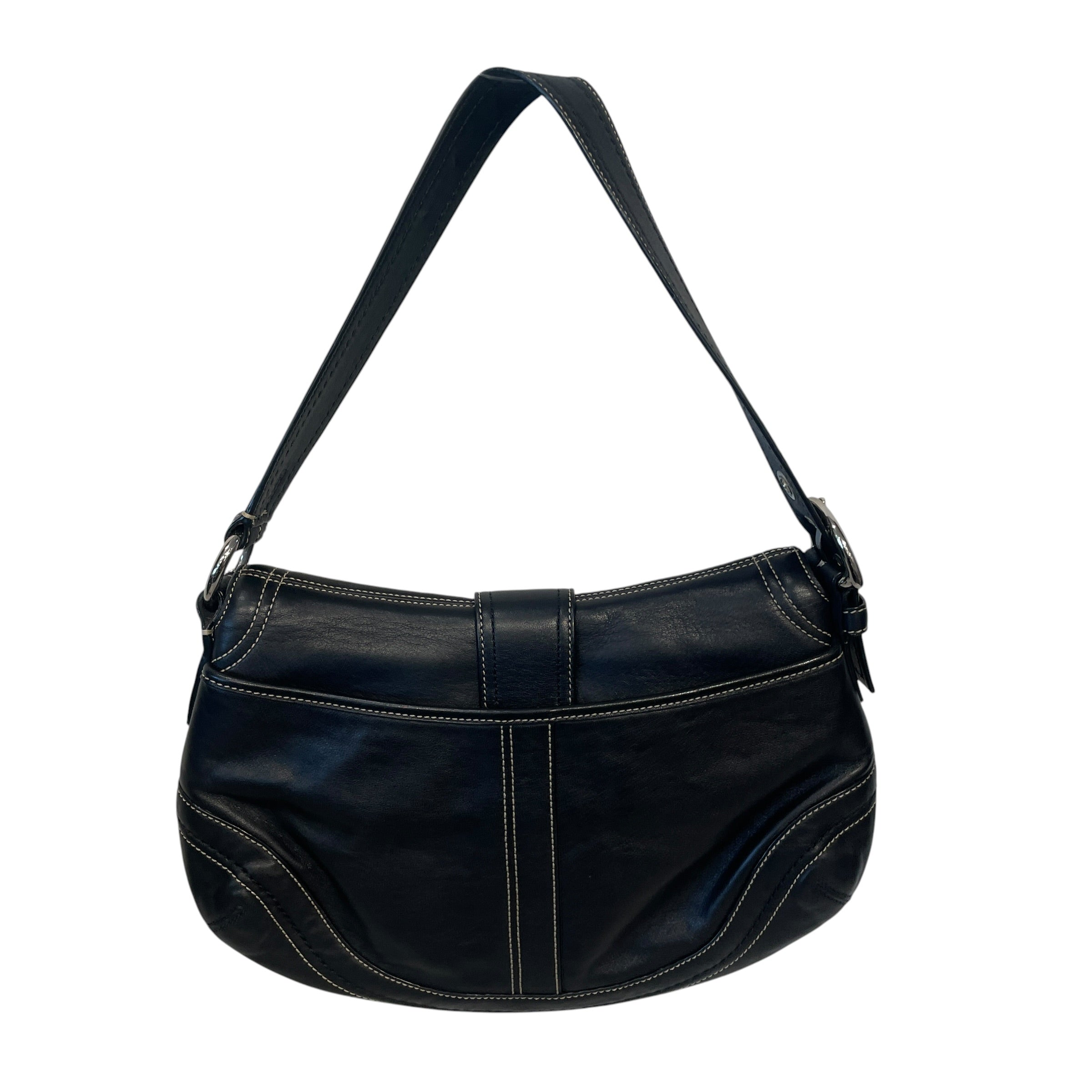 COACH/Hand Bag/Leather/BLK/VINTAGE SOHO ONE view 2