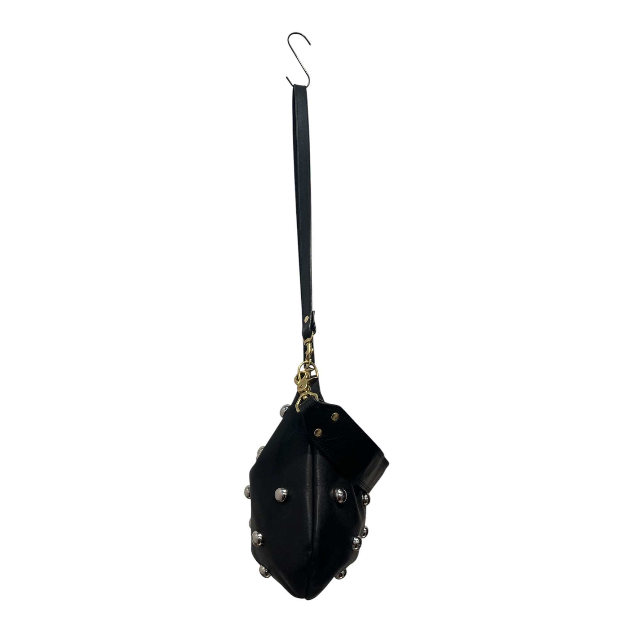 CLARE V/Hand Bag/Leather/BLK/BLACK STUDDED BAG view 3