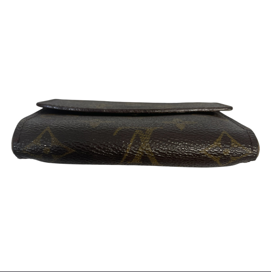 LOUIS VUITTON/Trifold Wallet/Monogram/Leather/BRW/L's/Elise trifold view 3