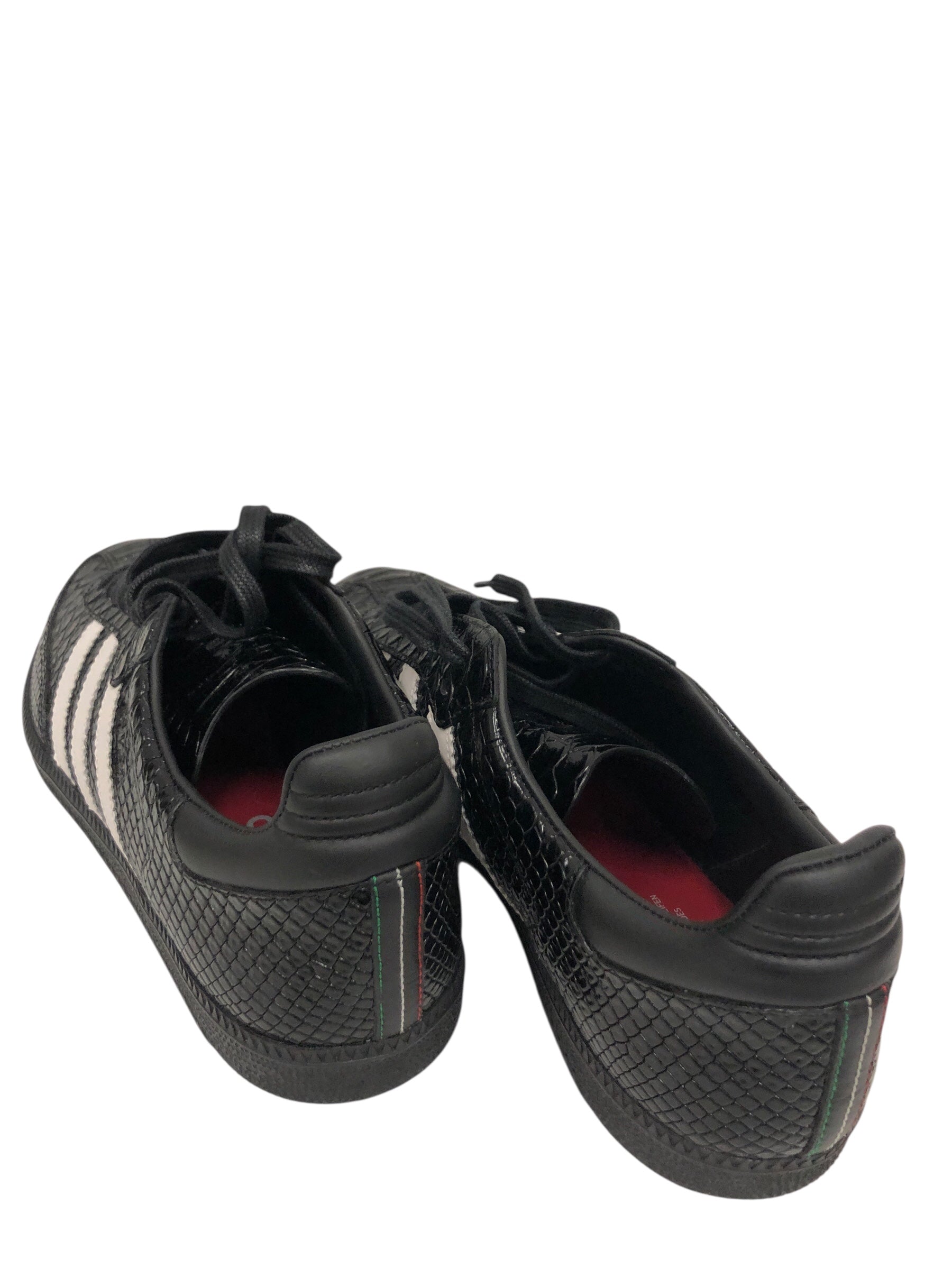 adidas/Low-Sneakers/US 9.5/Stripe/Polyester/BLK/Made in Italy Blk Croc view 2