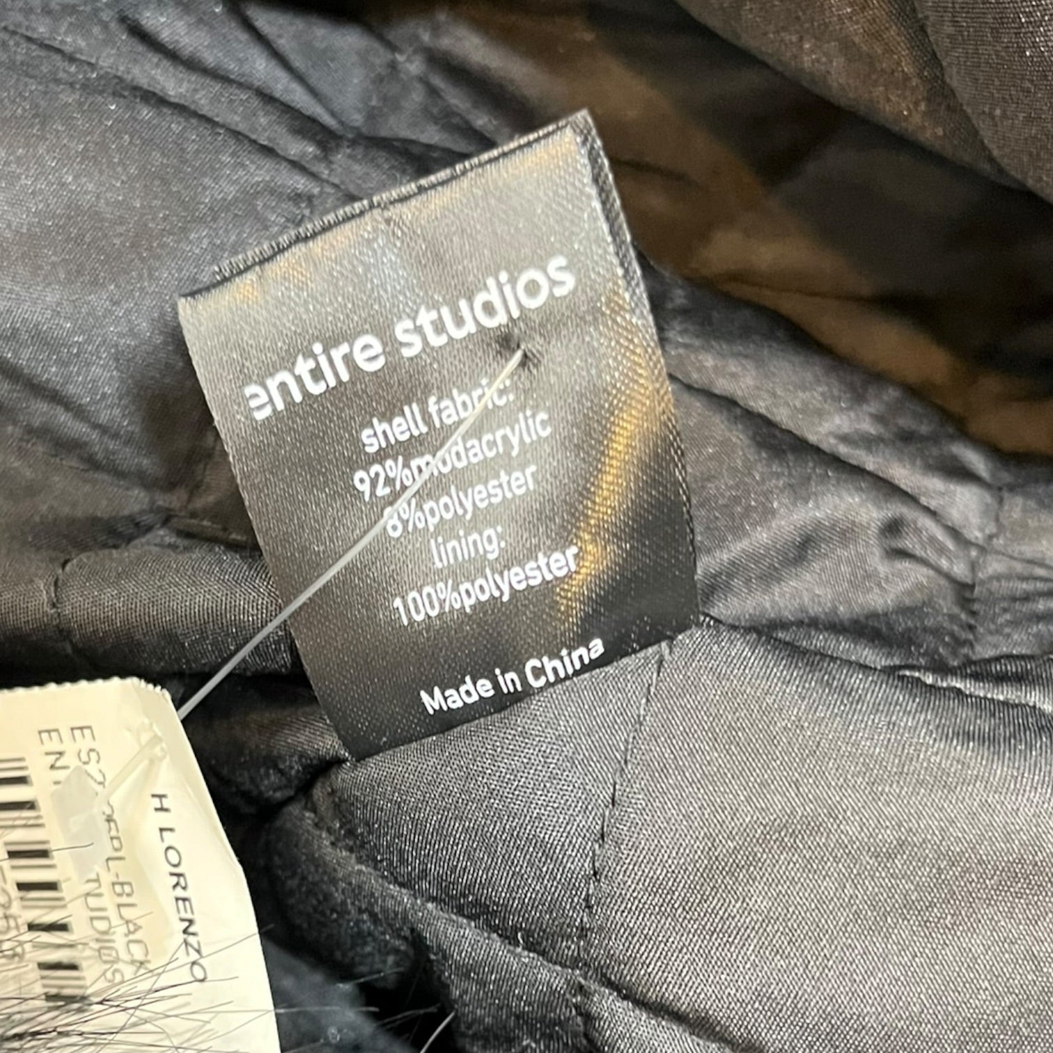 entire studios/Trench Coat/L/Acrylic/BLK/faux fur view 5