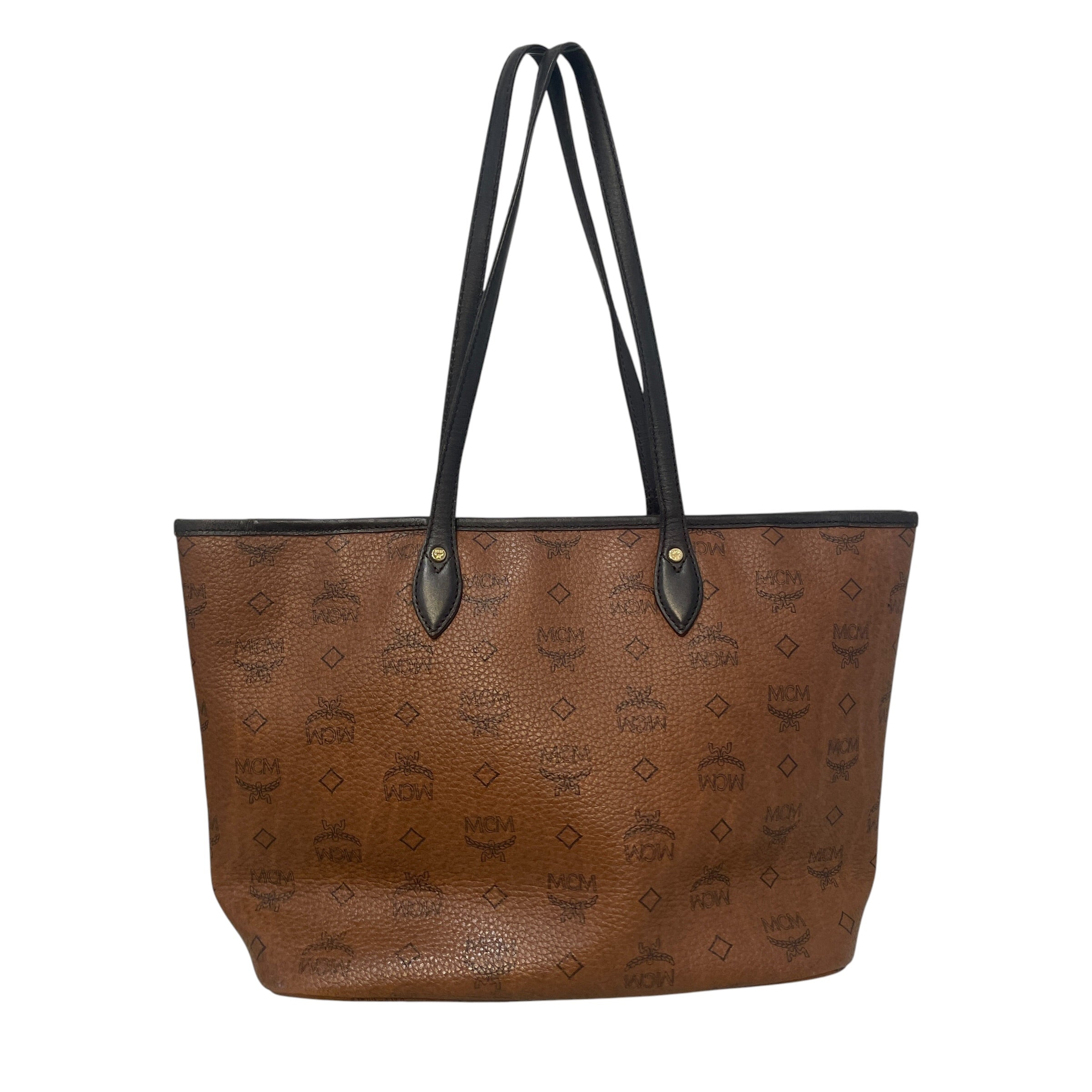 MCM/Tote Bag/Monogram/Leather/BRW/Viscetos Shopping Tote view 2