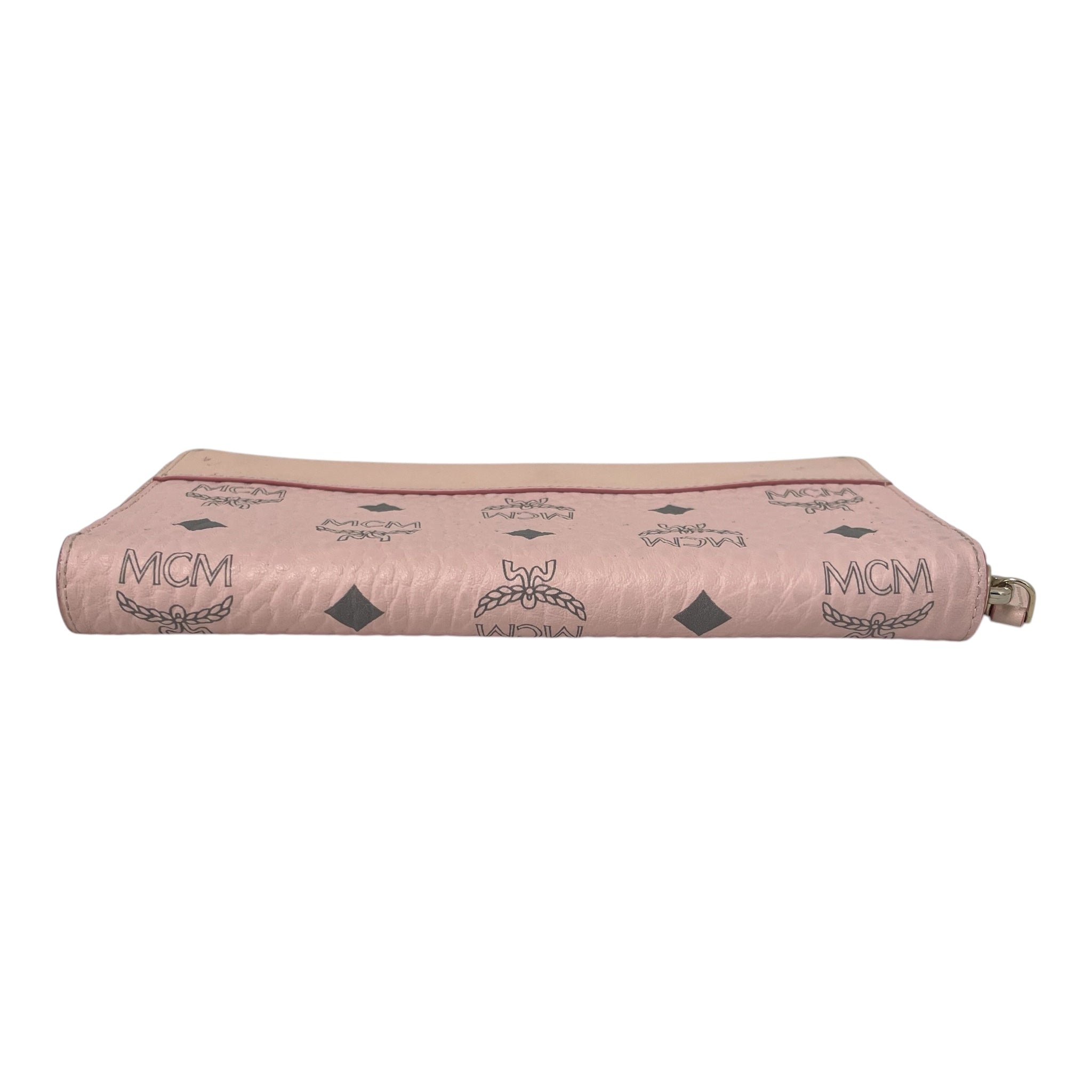 MCM/Bifold Wallet/Monogram/Leather/PNK/VESTISOS MONOGRAM PINK view 3