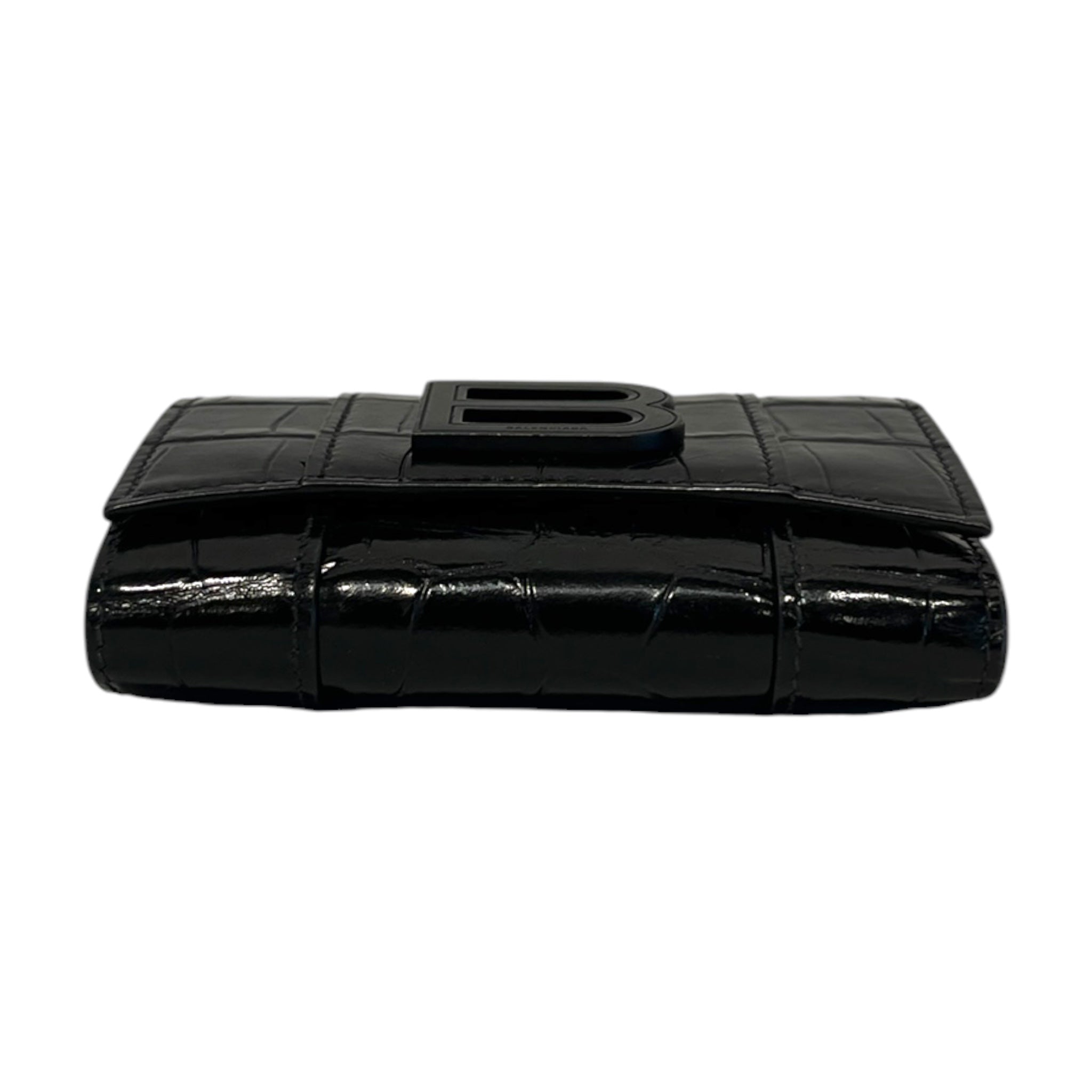 BALENCIAGA/Trifold Wallet/Leather/BLK/L's/63433 4 1000 hour glass view 3